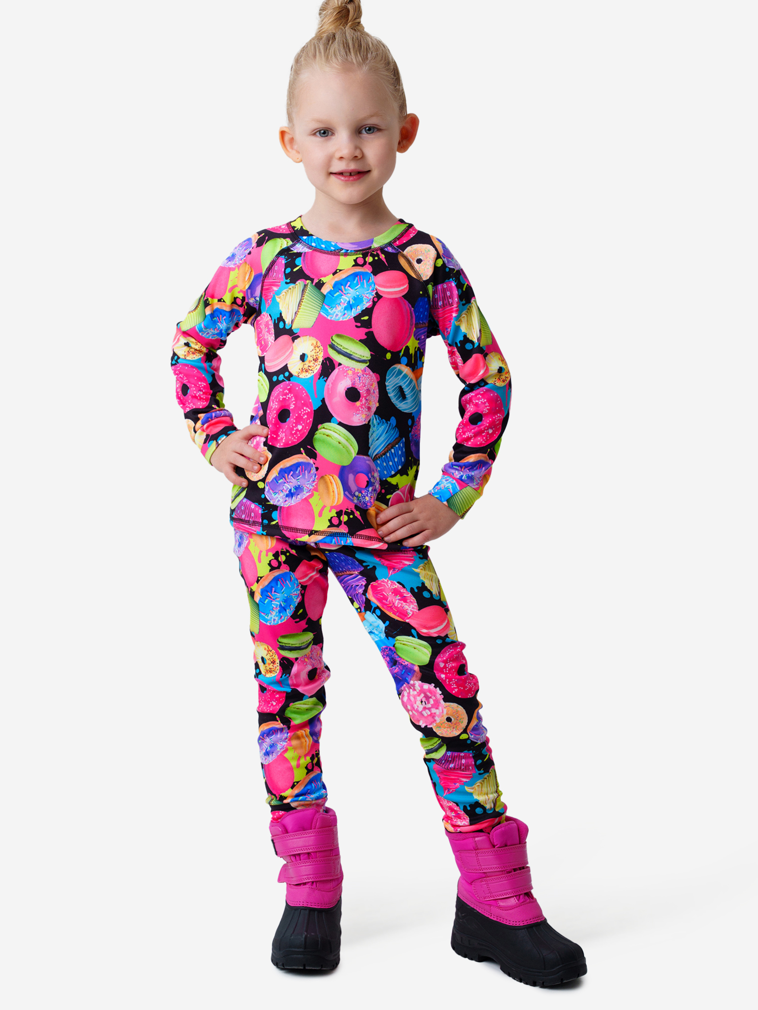 Изображение товара Термокомплект для девочек PlayToday зимний термобелье до -20°C для лыж и походов