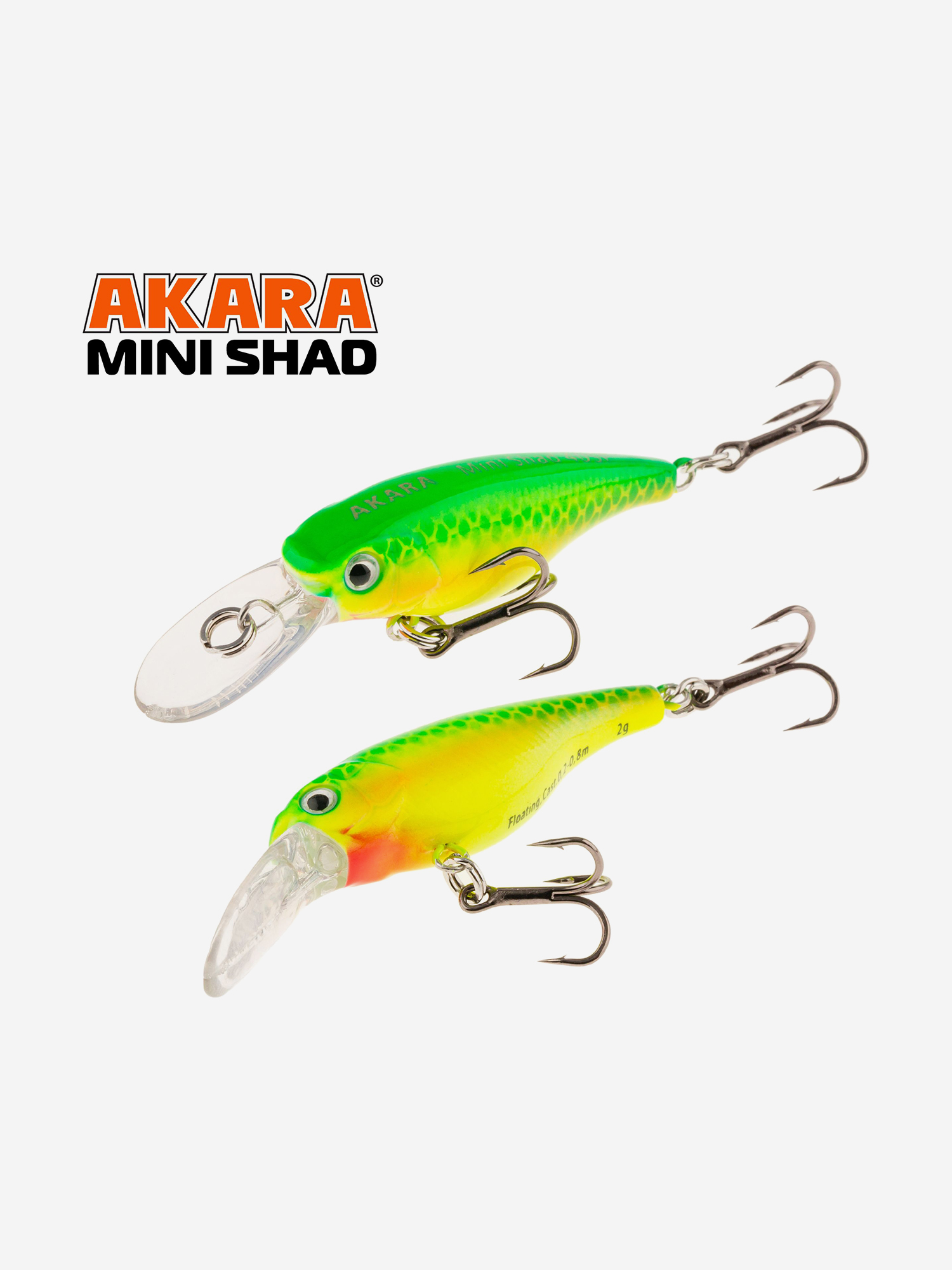 Изображение товара Воблер Akara Mini Shad 40SP суспендер на окуня, голавля, форель 2,5гр A31