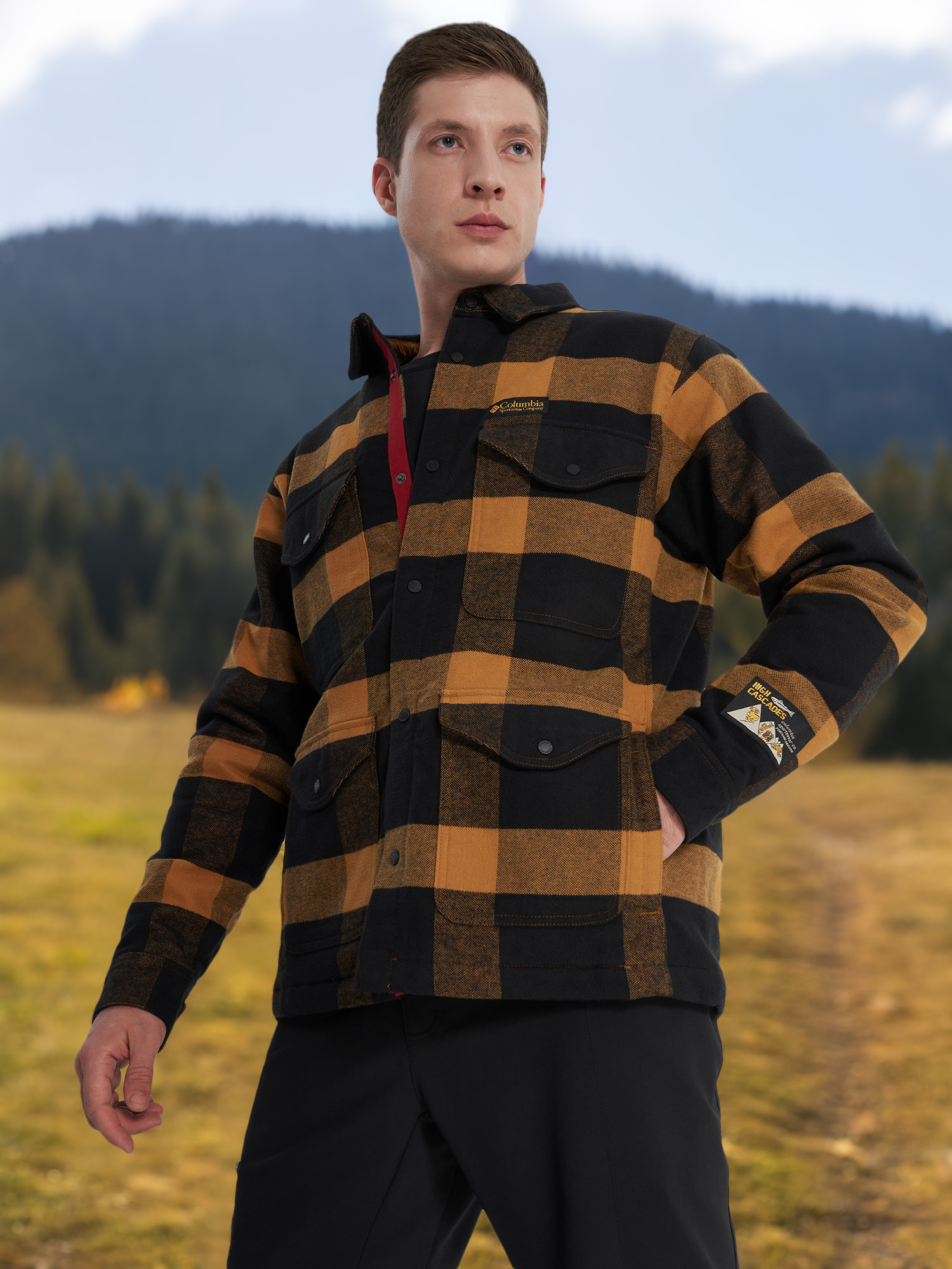 Легкая куртка Columbia High Cascades Shirt Jacket, желтый, арт. 2138401clb-779