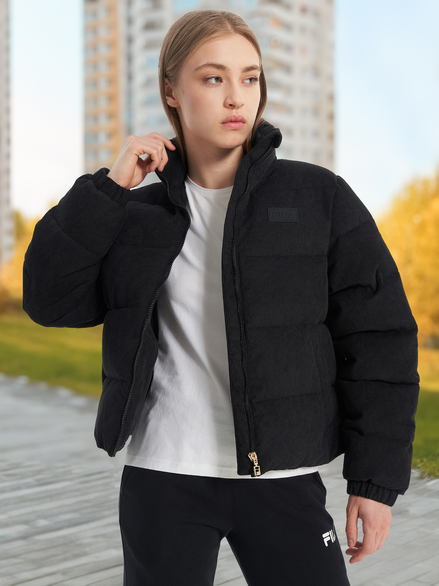 Пуховик женский FILA Черный 7199₽