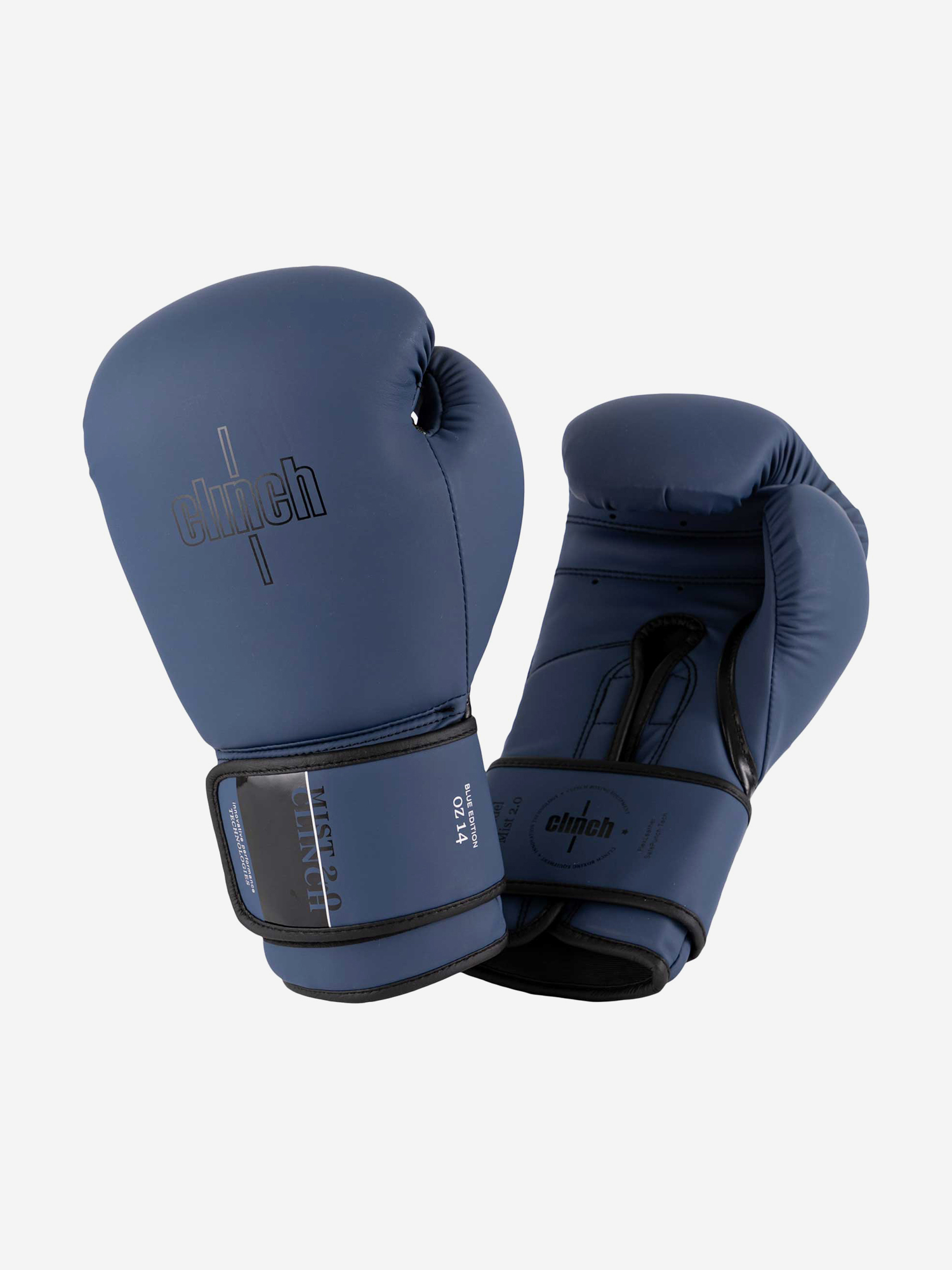 

Перчатки боксерские Clinch Mist 2.0 синие, Синий