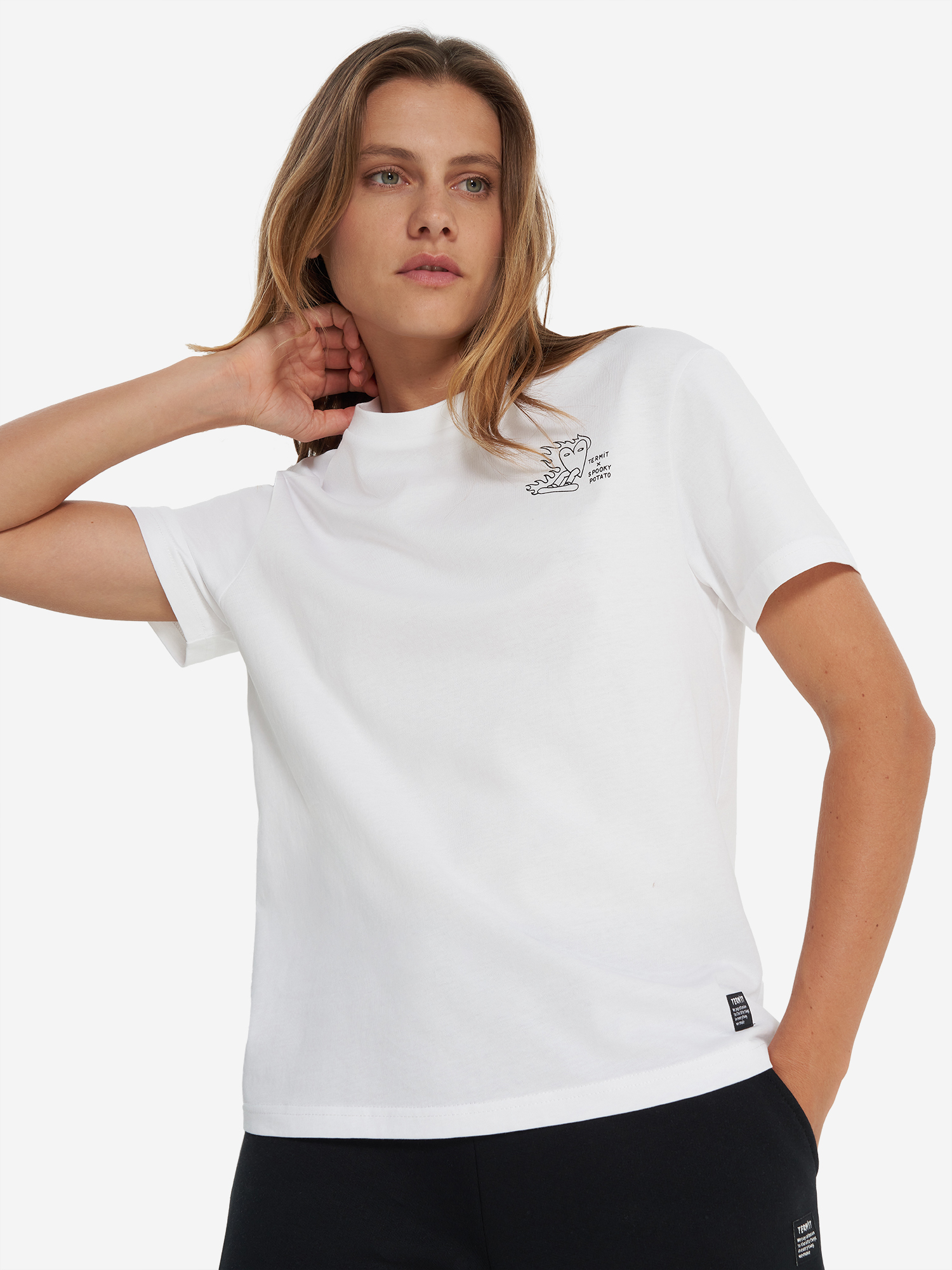 Футболка Termit x Spooky Potato, белый, арт. 23029