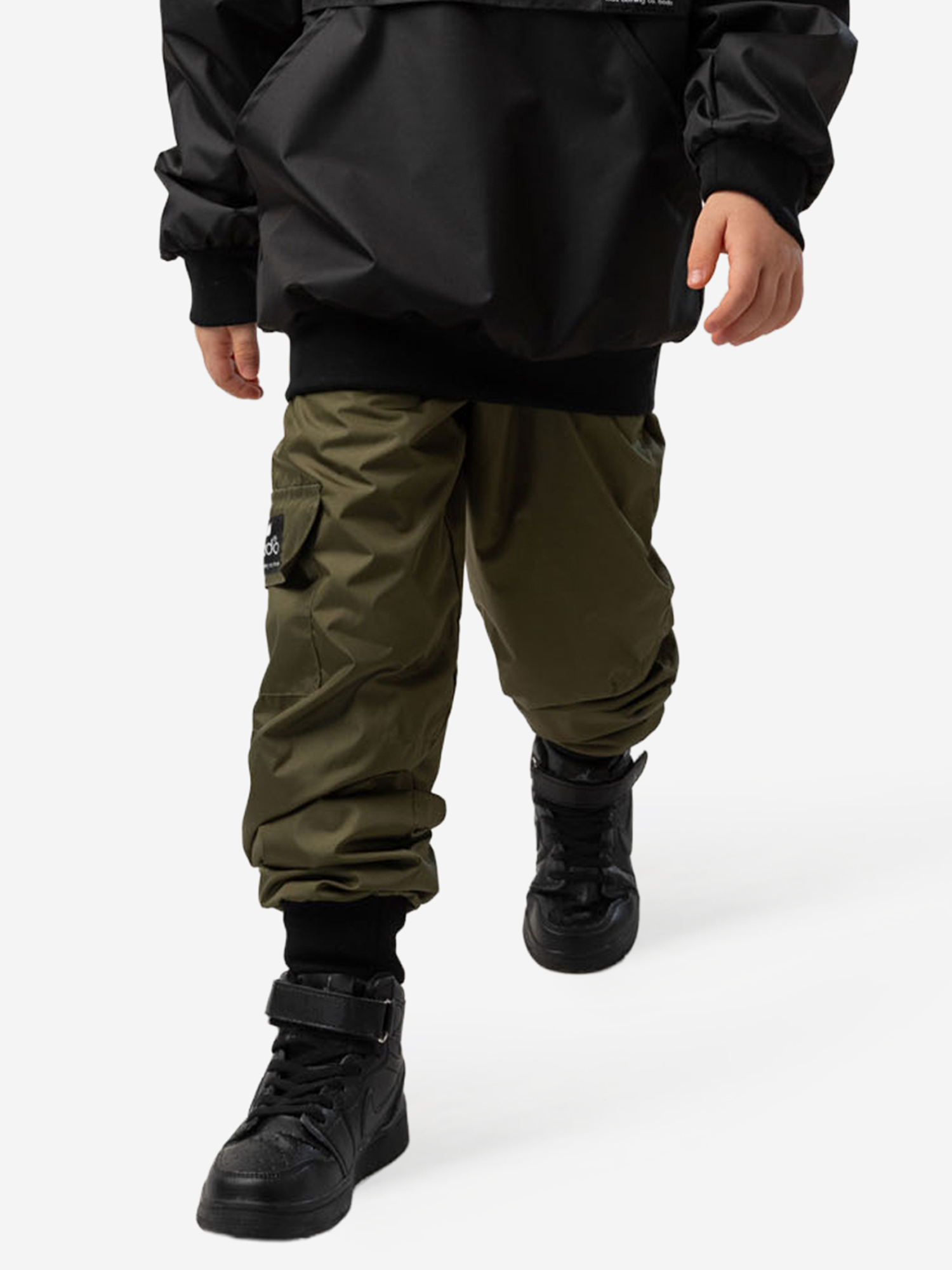 Изображение товара Утепленные брюки bodo для детей на демисезон и зиму хаки