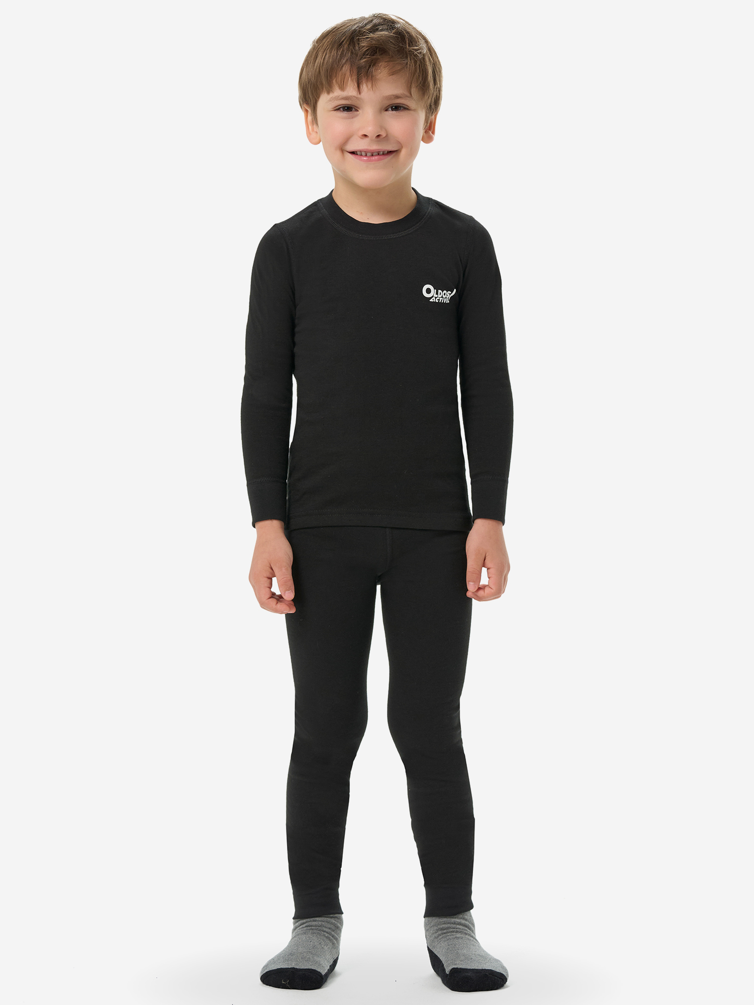 Комплект термобелья для мальчиков Oldos, черный, арт. 23588