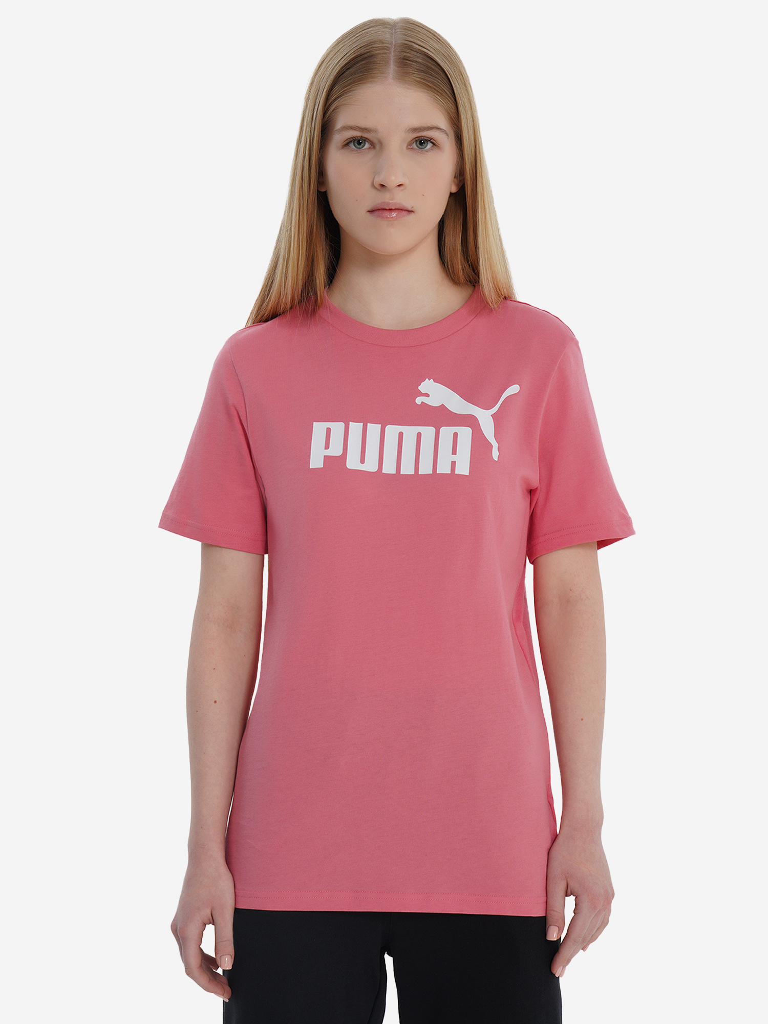 Футболка для девочек PUMA Ess No. 1 Logo, Розовый 2