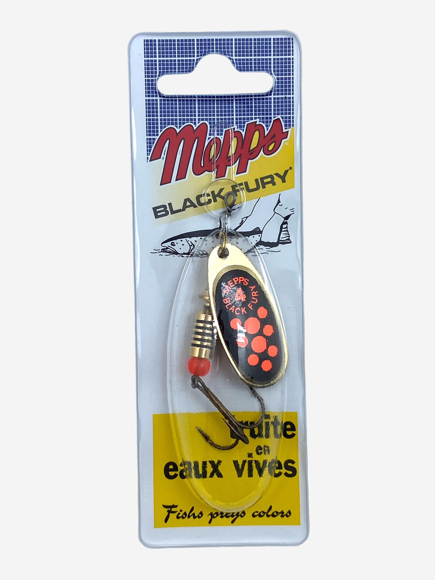 

Блесна вращающаяся MEPPS "Black Fury ORANGE OR" №4 (8 г) блистер, Золотой
