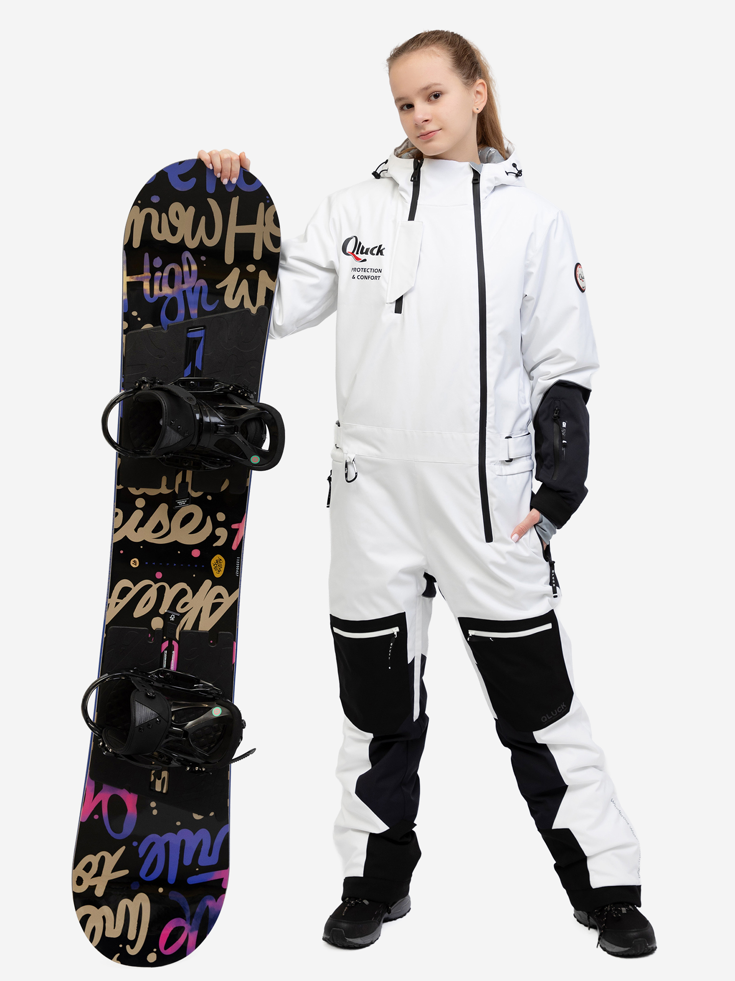 Изображение товара Утепленный женский комбинезон для сноубординга Qluck WINTER JOY - водонепроницаемый и теплый