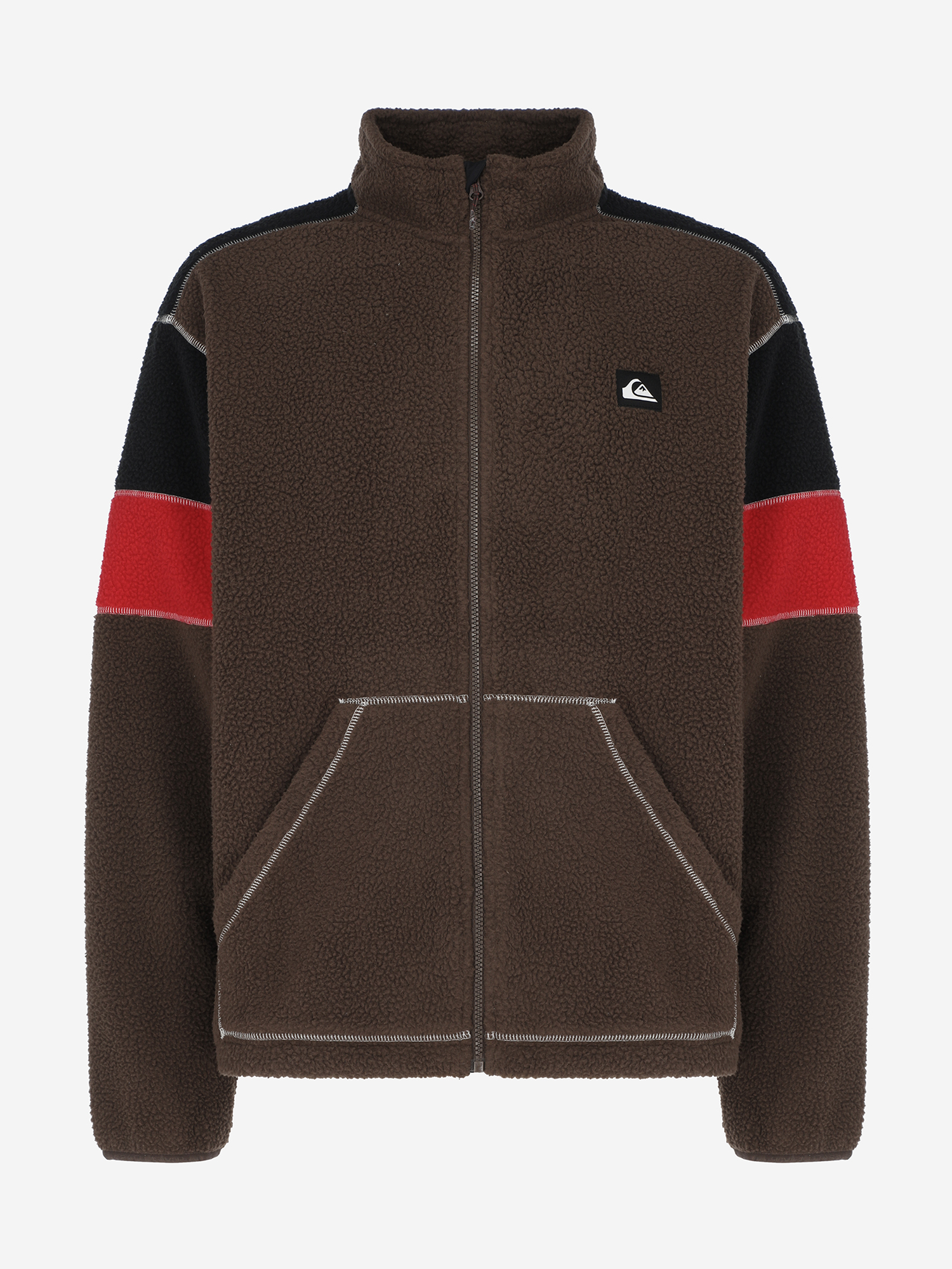Джемпер флисовый мужской Quiksilver Clean Coast Block Коричневый 9999₽