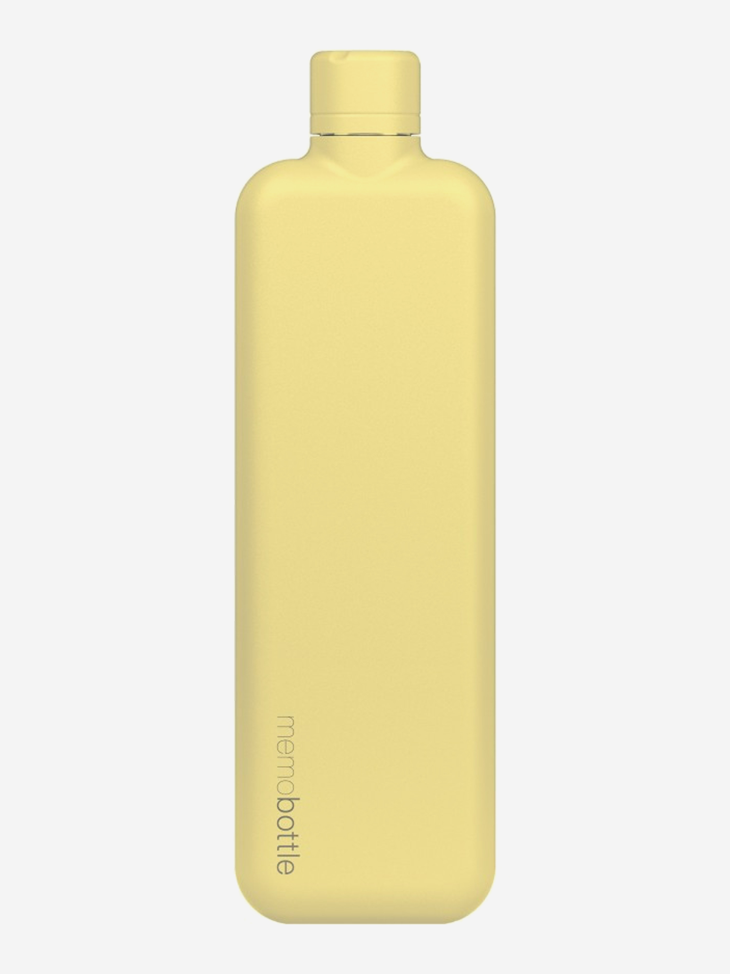 Изображение товара Бутылка из нержавеющей стали Memobottle SLIM 21х15х4 см, ярко-желтая