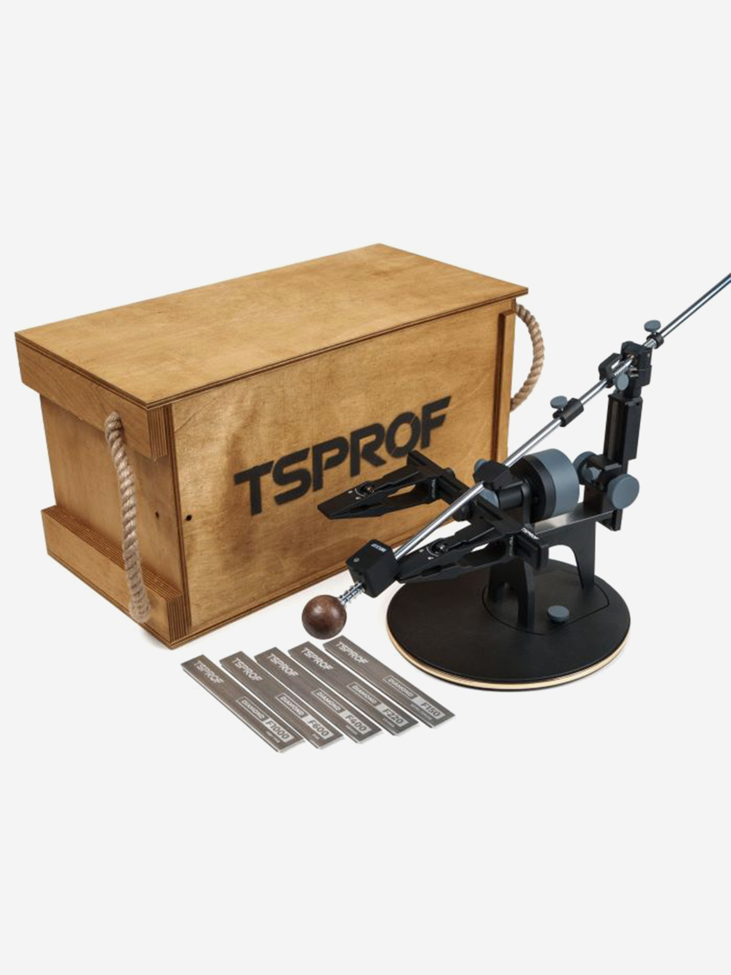 Изображение товара Набор для заточки TSPROF Профиль К03 Pro SE, «Шеф», Черный Изображение товара Набор для заточки TSPROF Профиль К03 Pro SE, «Шеф», Черный