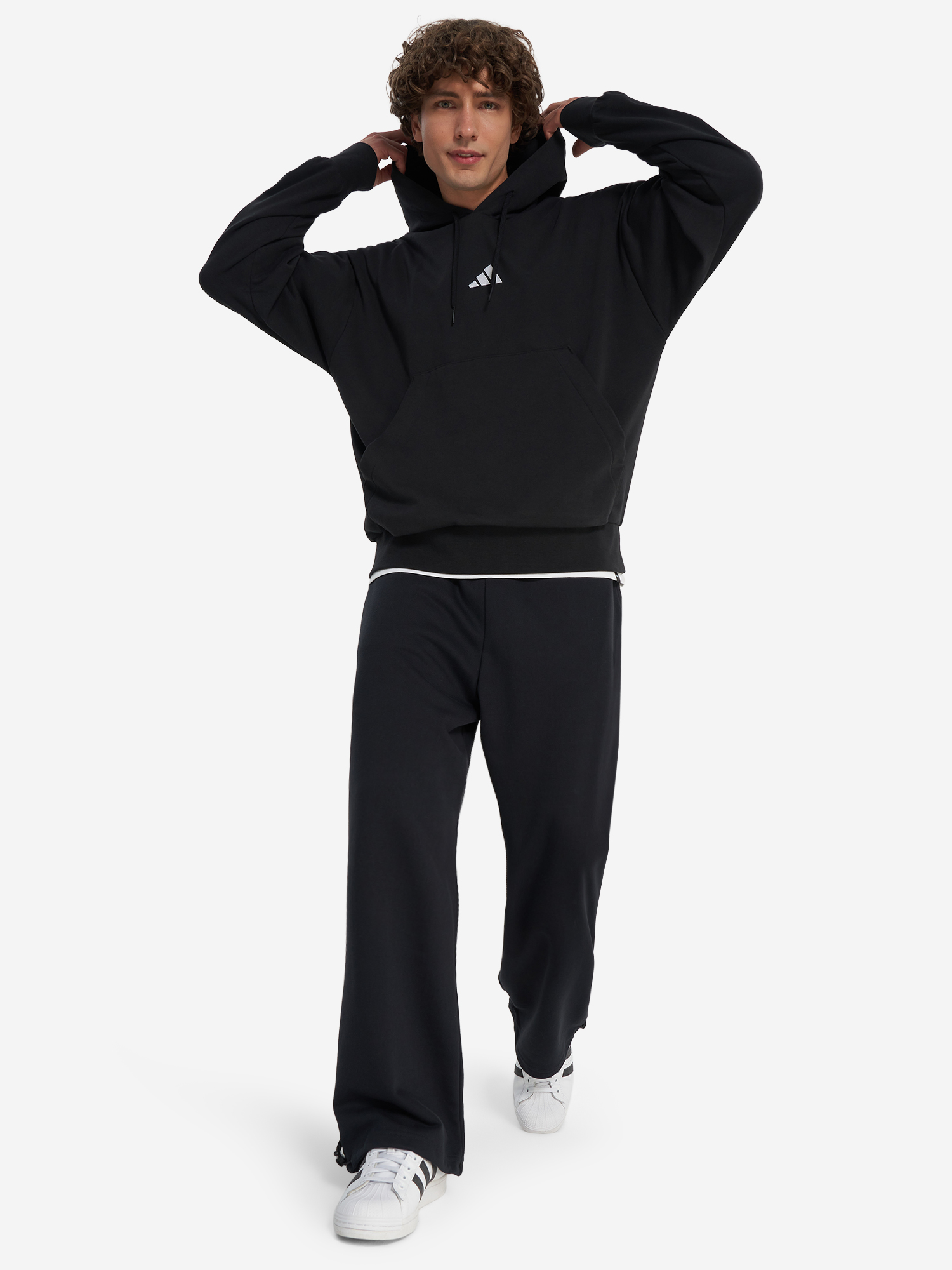 фото Худи мужское adidas feelcozy, черный