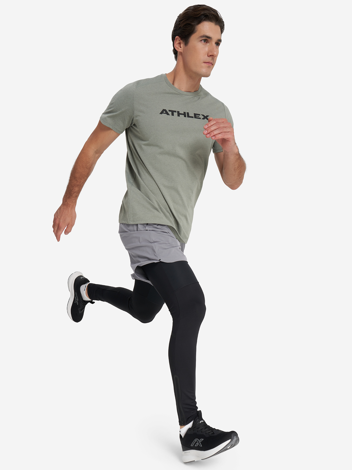 фото Тайтсы мужские athlex, черный