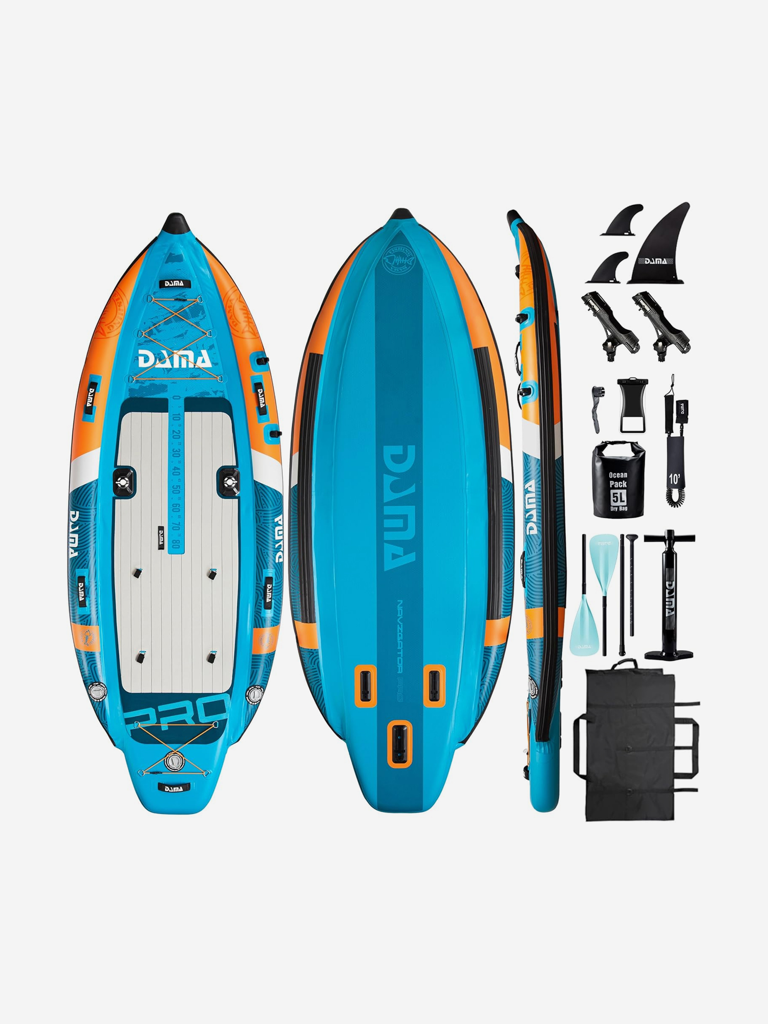 

Надувной сапборд DAMA FISHING KAYAK, 10,6" 335*118*20 см сапборд, Синий