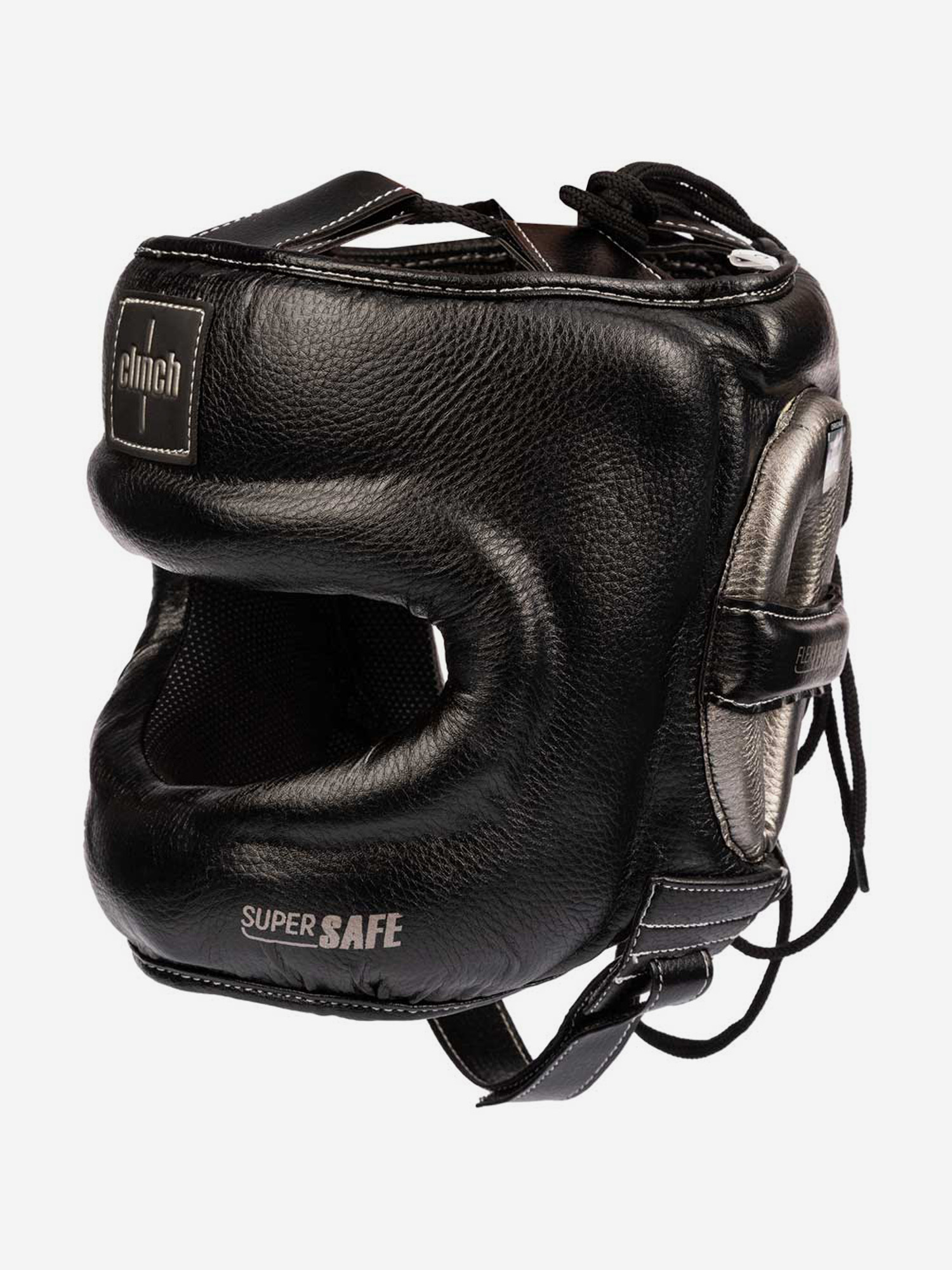

Шлем для единоборств с бампером Clinch Face Guard черно-бронзовый, Черный