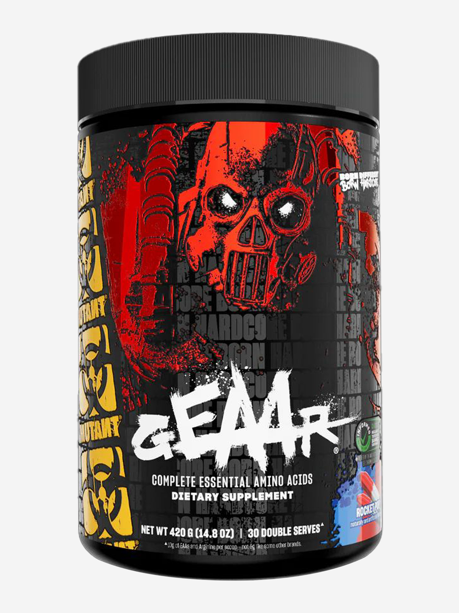 Изображение товара Аминокислоты Mutant Geaar 420 г ягодно-фруктовый для восстановления и спорта