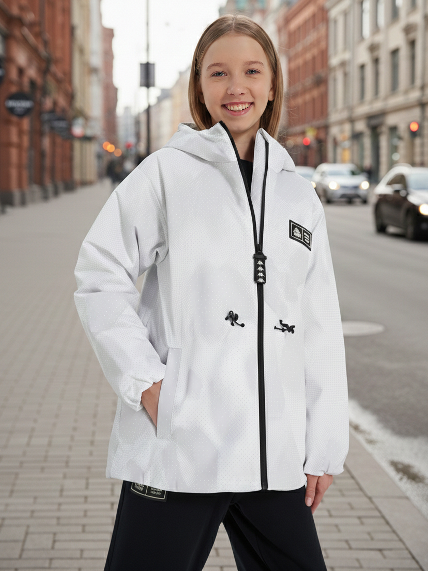 Изображение товара Куртка утепленная для девочек Kappa 140896KAP-A1 Серый