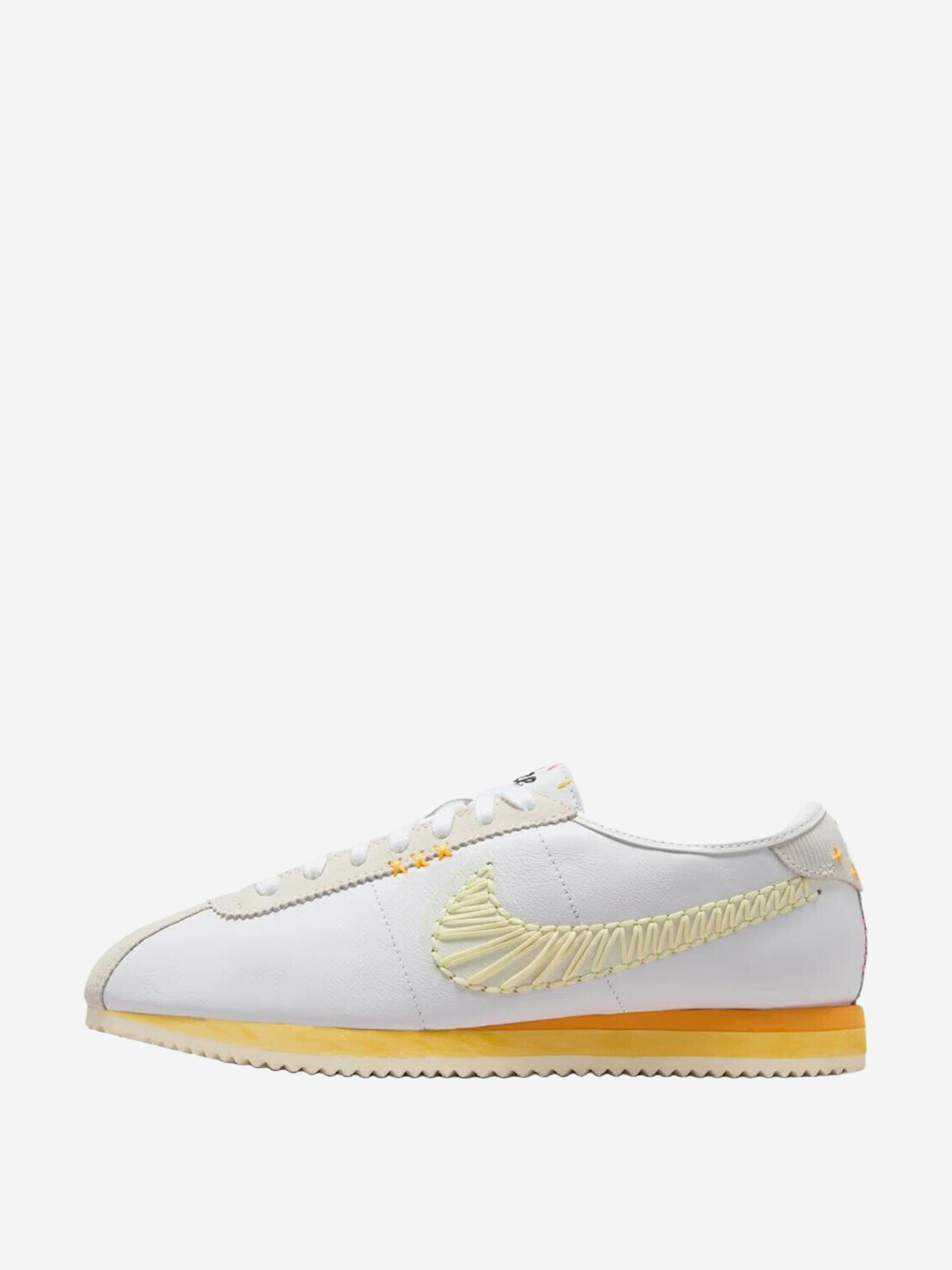 Изображение товара Кроссовки Nike Cortez CORTEZDESTN06-WHITE-YELLOW-ORANGE с искусственной кожей