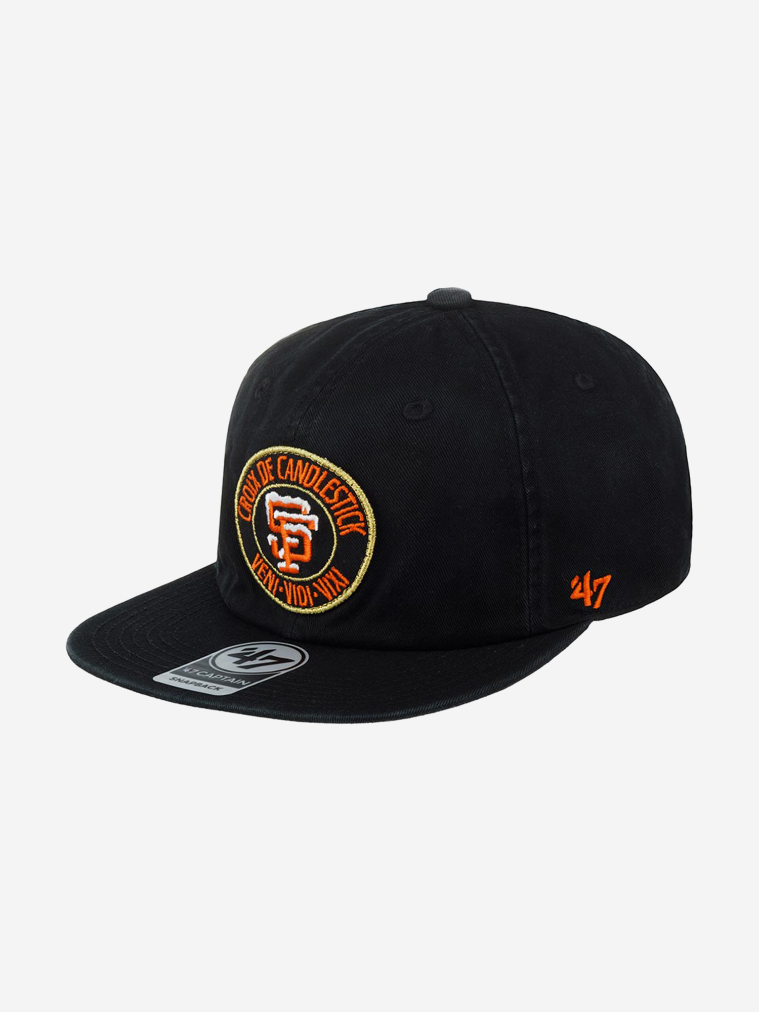 Изображение товара Бейсболка с прямым козырьком 47 BRAND BX-GLDMR102GWP-BK San Francisco Giants x Thrasher MLB