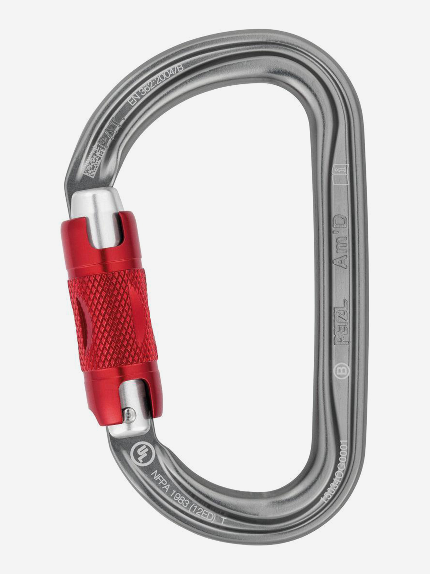 

Карабин альпинистский Petzl Am'D Twist-Lock, Серый