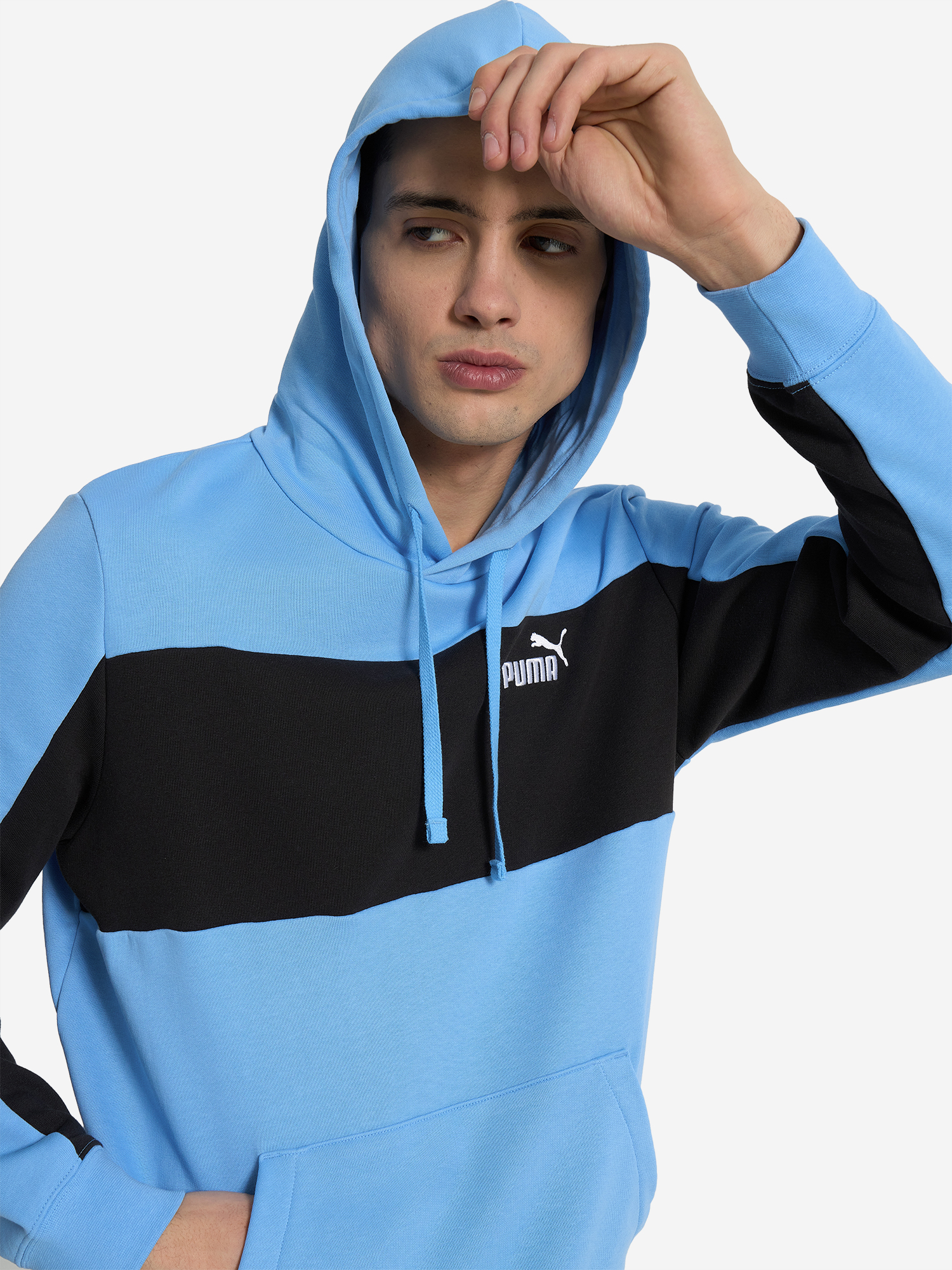 фото Худи мужское puma, голубой
