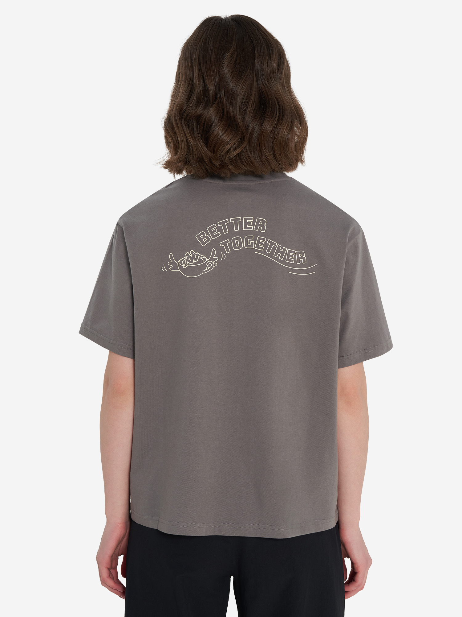 

Футболка женская оверсайз Kappa, Серый