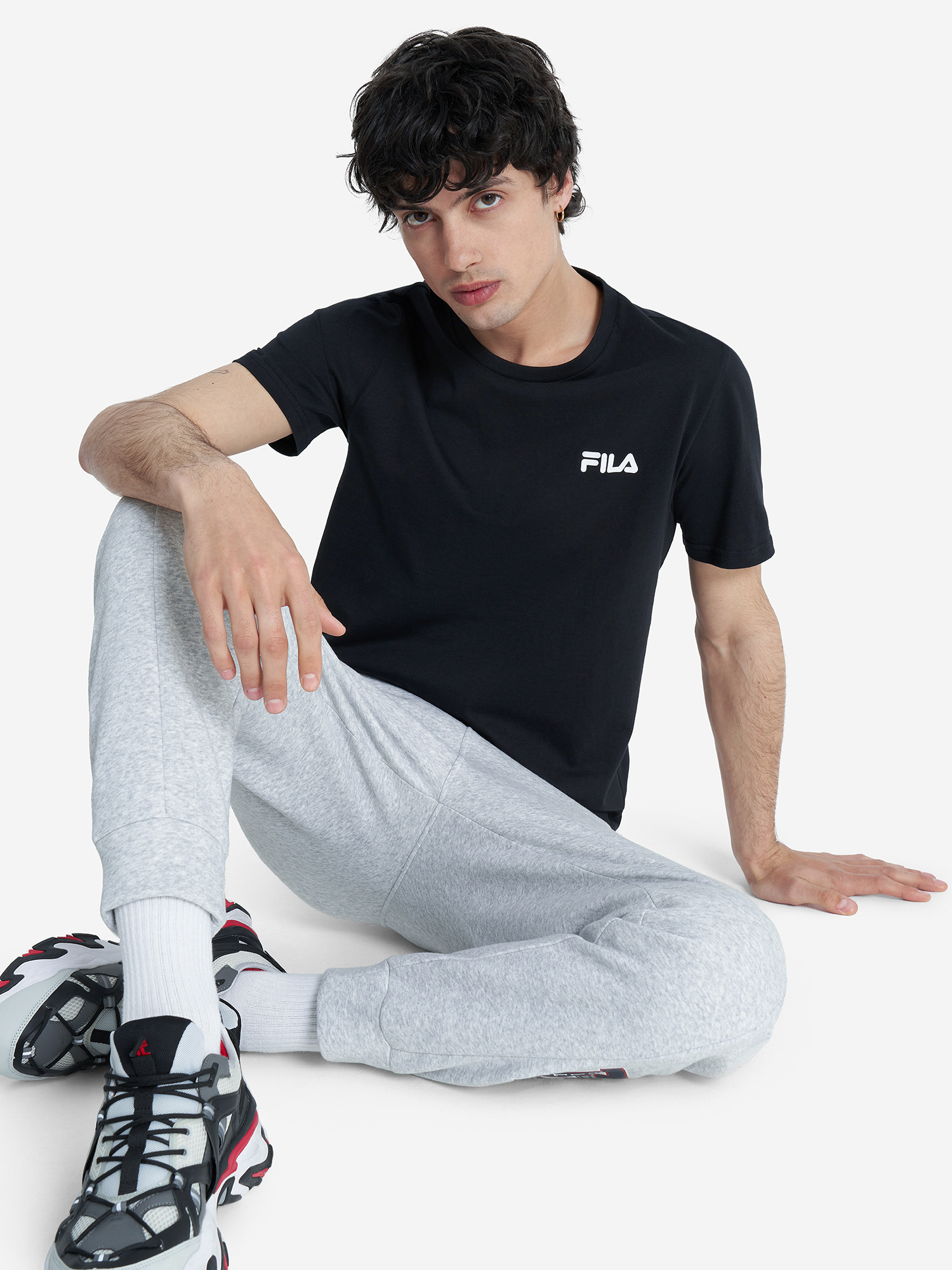 Футболка мужская FILA Essentials, Черный 129394FLA-99, размер RUS 48 | EUR S-M - фото 4