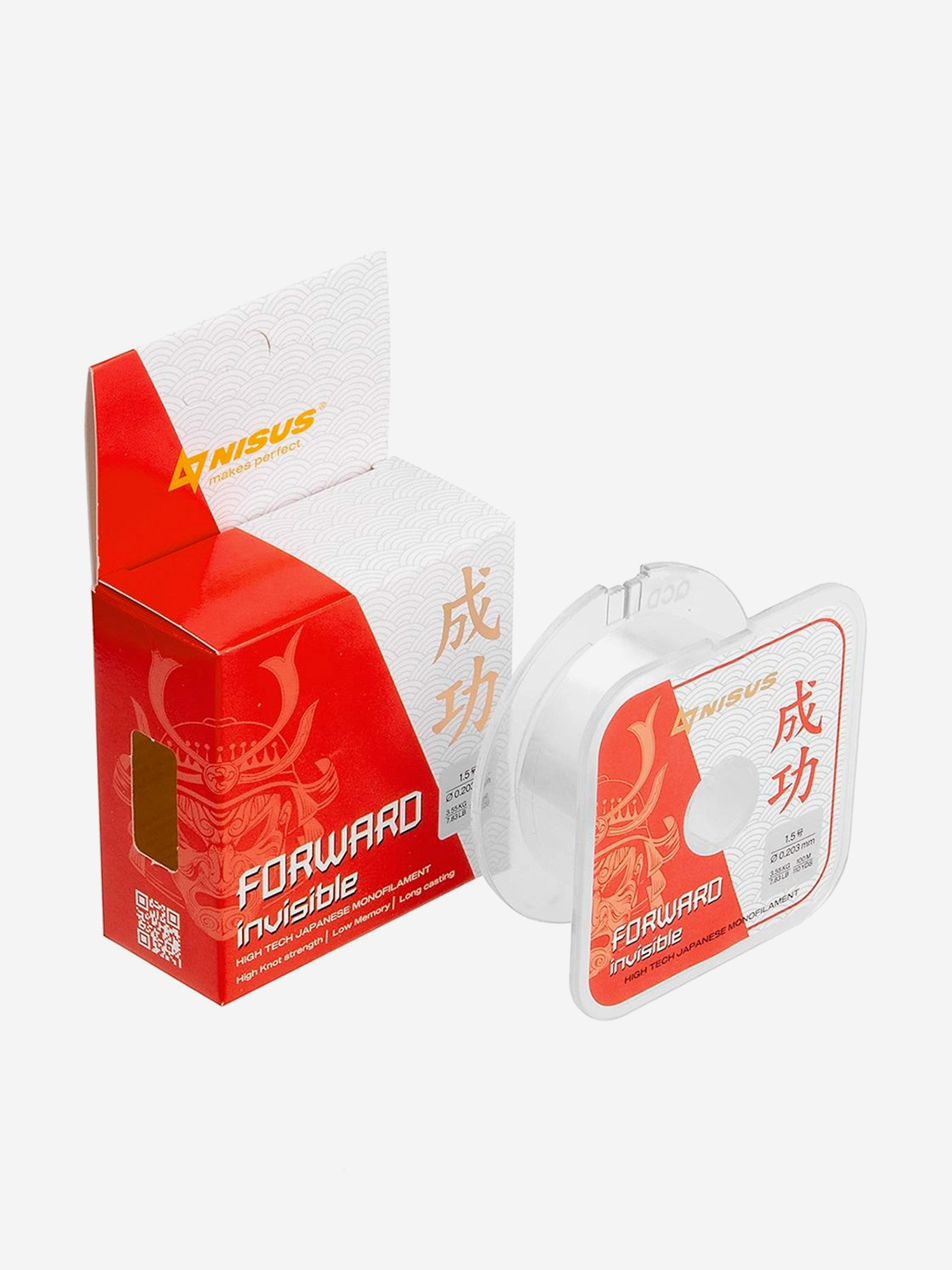 Изображение товара Леска Nisus FORWARD Invisible Nylon 0,203 мм (N-FI-0203-100) 10 шт по 100 м