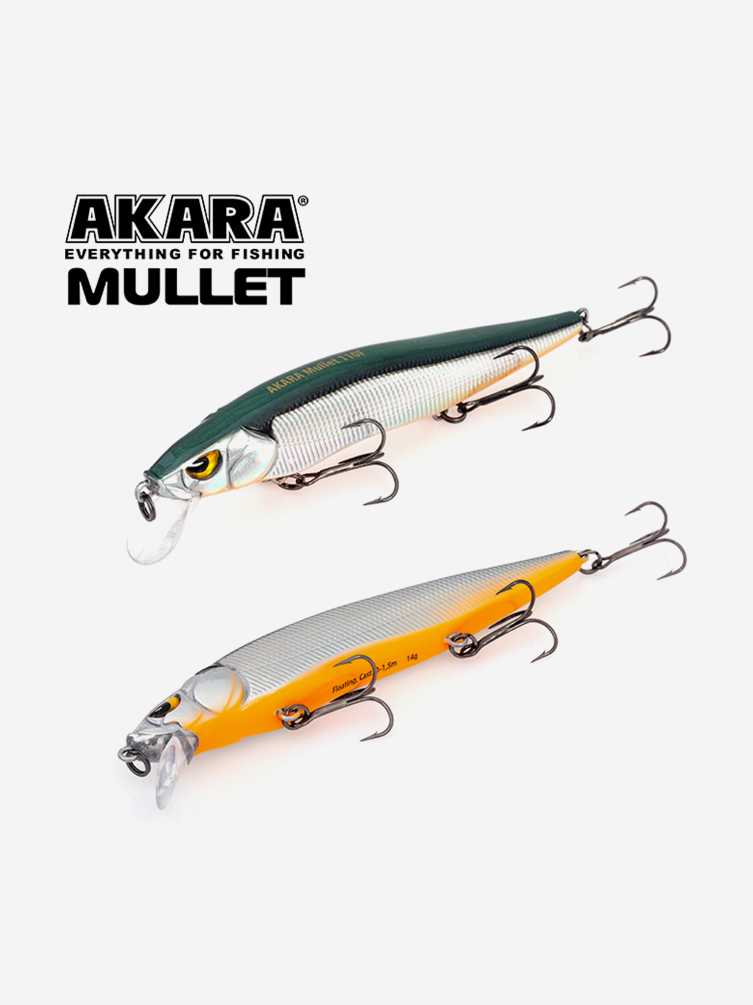 Изображение товара Воблер Akara Mullet 130F 23 гр. A23