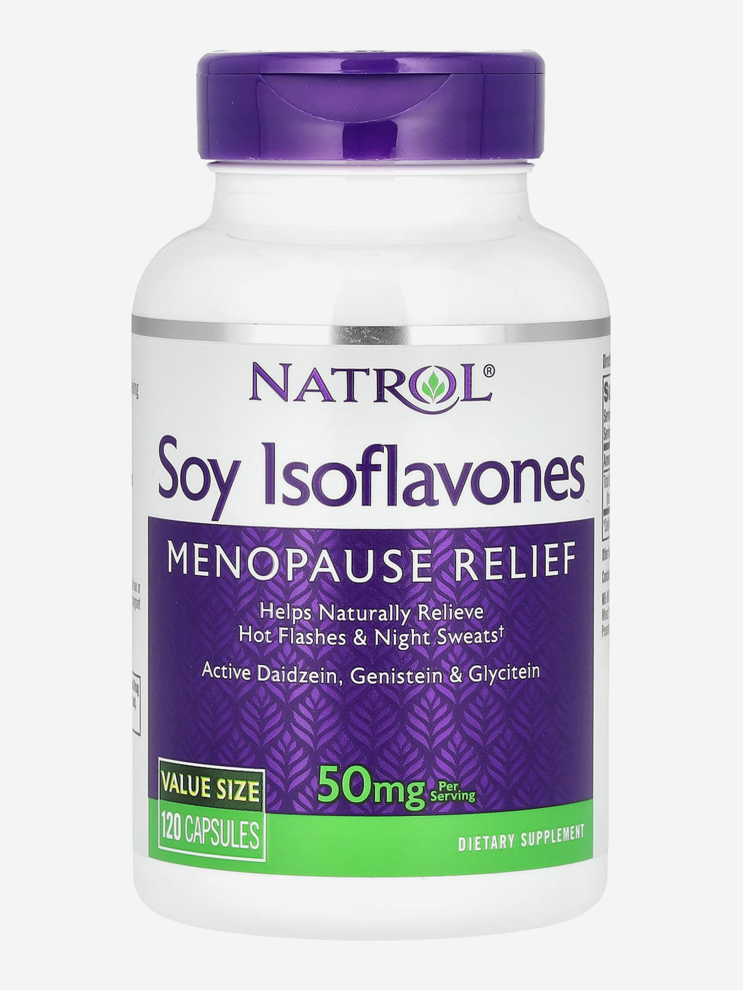 Изображение товара Комплекс для поддержки женского здоровья во время менопауз, изофлавоны сои, Natrol Soy Isoflavones 120 caps
