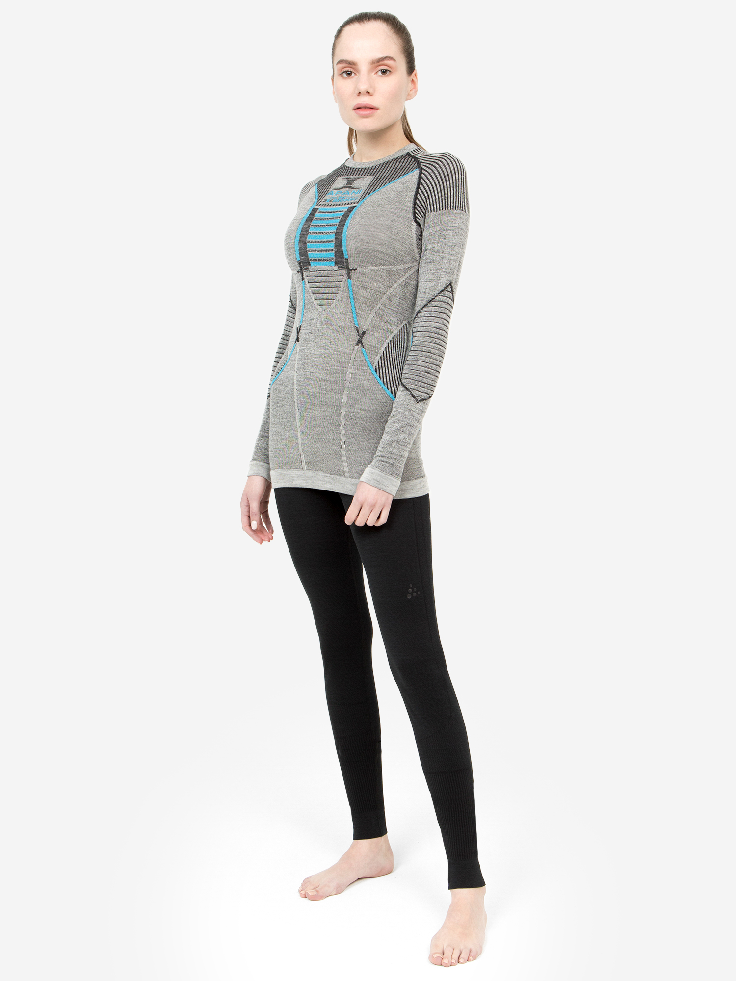 Термобелье верх женское X-Bionic Apani 4.0 Merino, Серый AP-WT06W19WX05-B284, размер 48 - фото 3