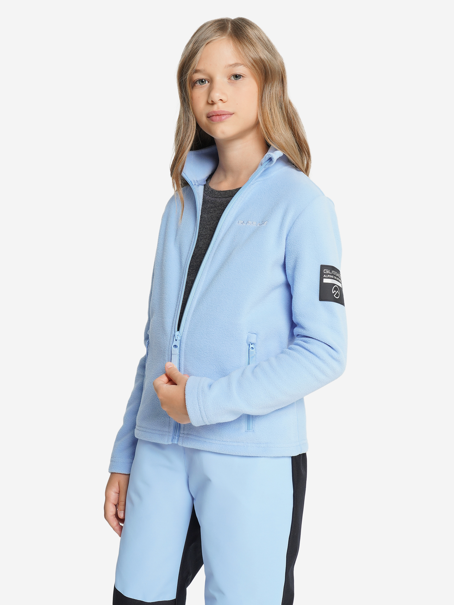 

Джемпер флисовый для девочек Glissade, Синий