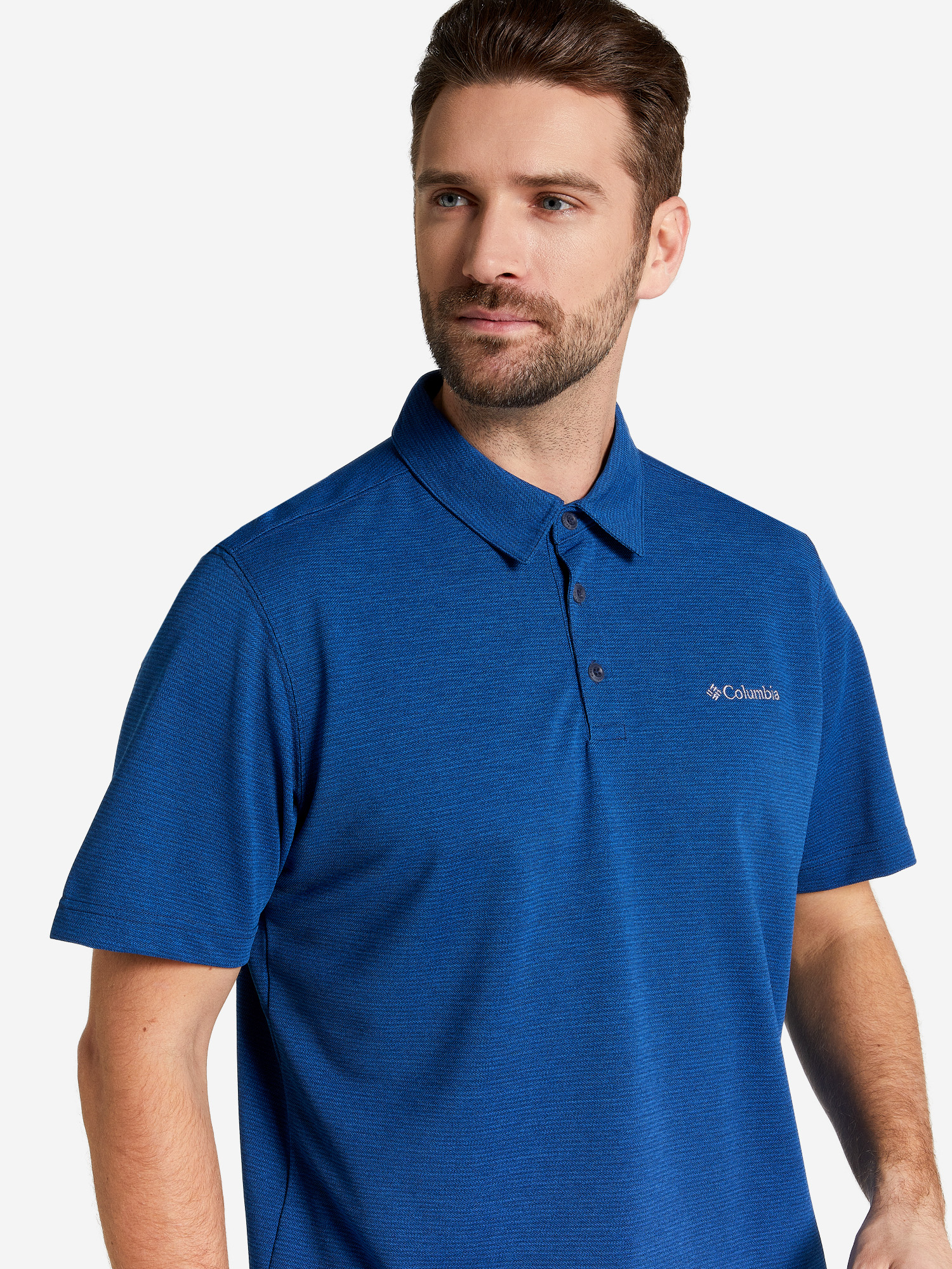 

Поло мужское Columbia Havercamp Pique Polo, Синий