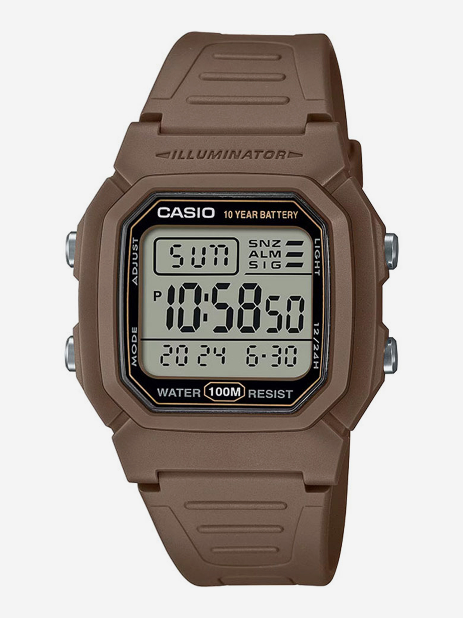 

Наручные часы Casio Collection W-800H-5A, Коричневый
