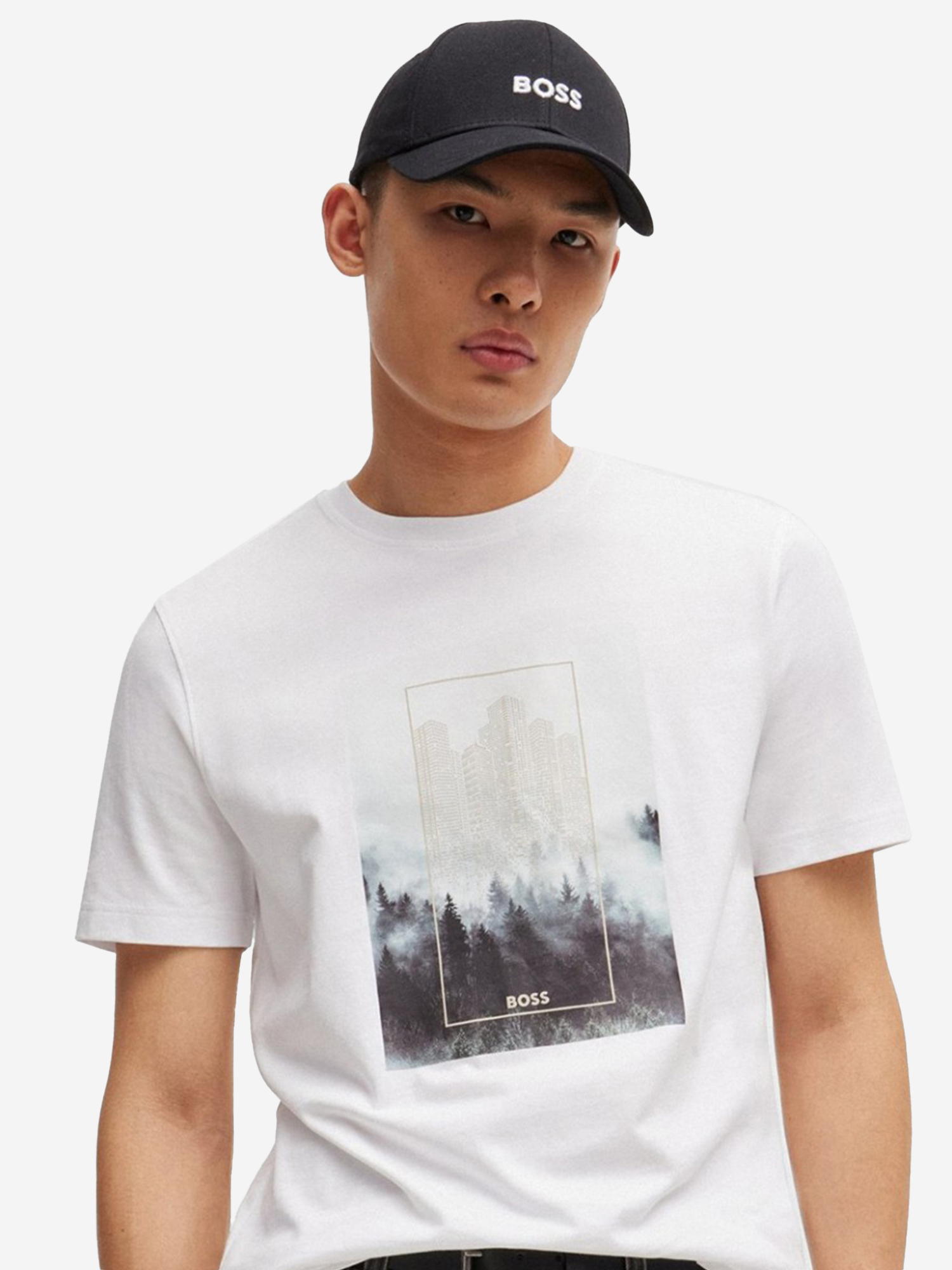 

Футболка мужская BOSS Te_Forest, Белый