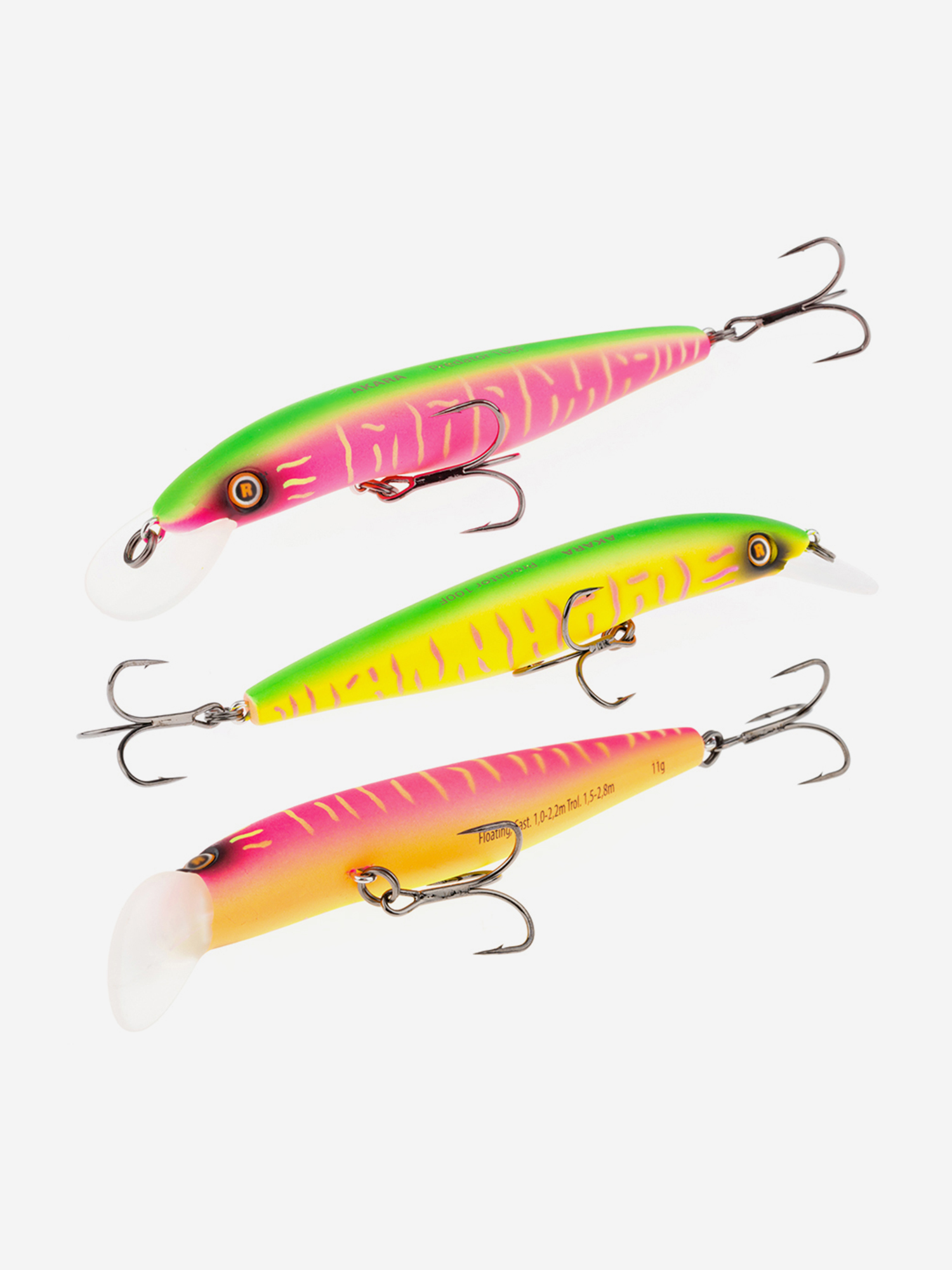 

Воблер Akara Predator 100F 11гр. (2/5 oz 3,9 in) A207/161, Мультицвет