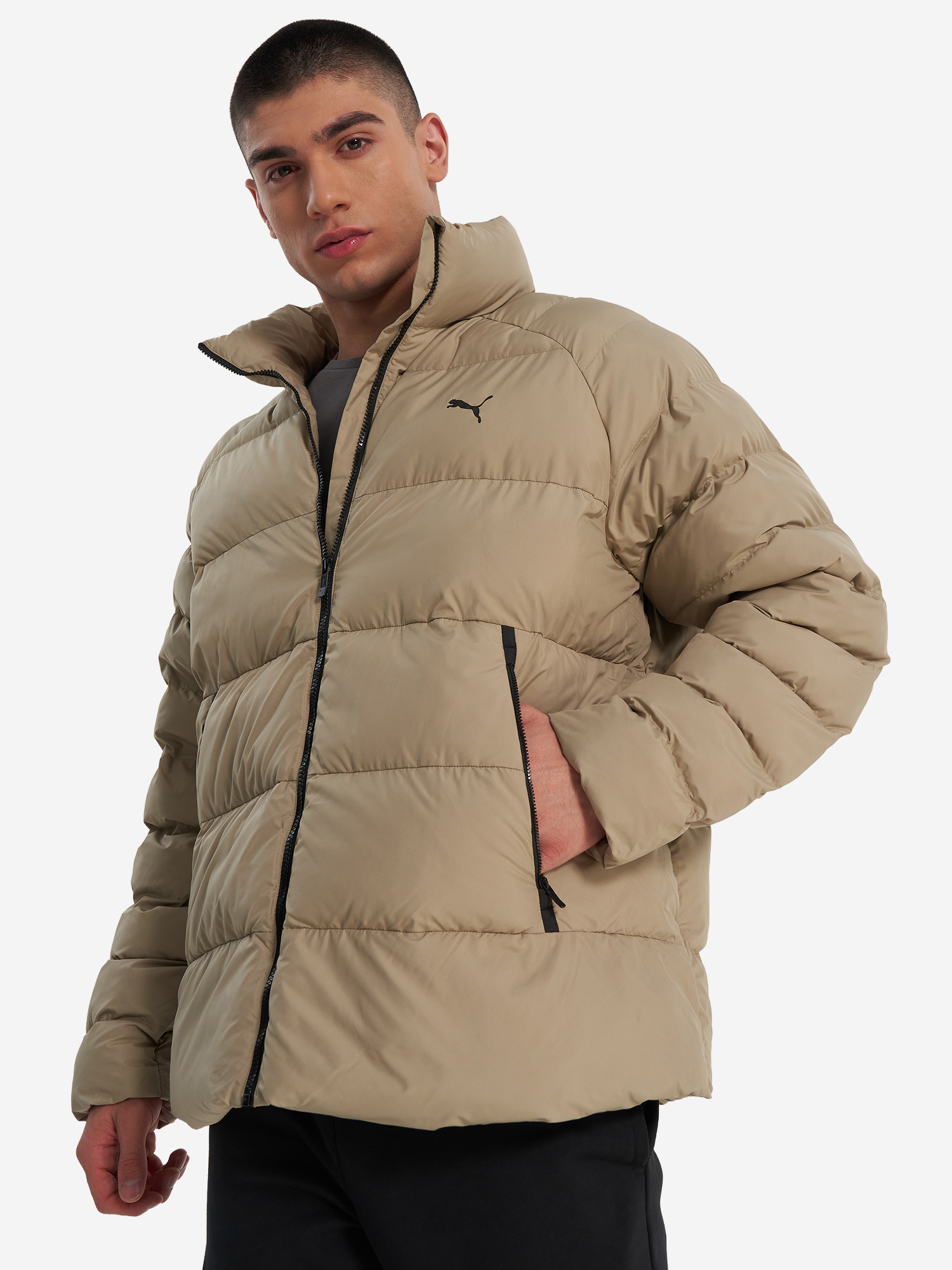 Изображение товара Пуховик мужской PUMA Mono кофейный для зимнего спорта