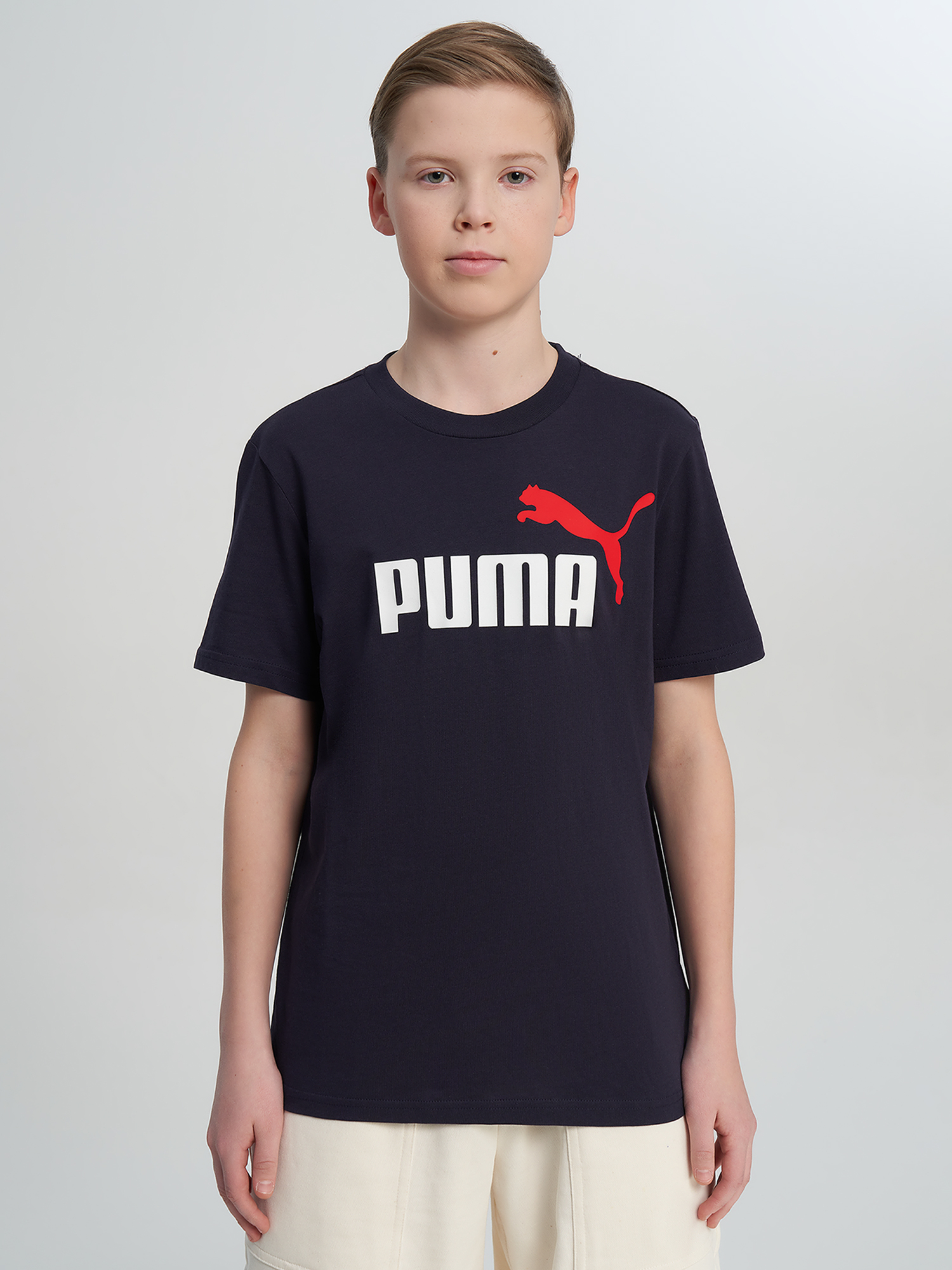 Футболка для мальчиков PUMA Ess 2 Color No.1 Logo, Синий 2