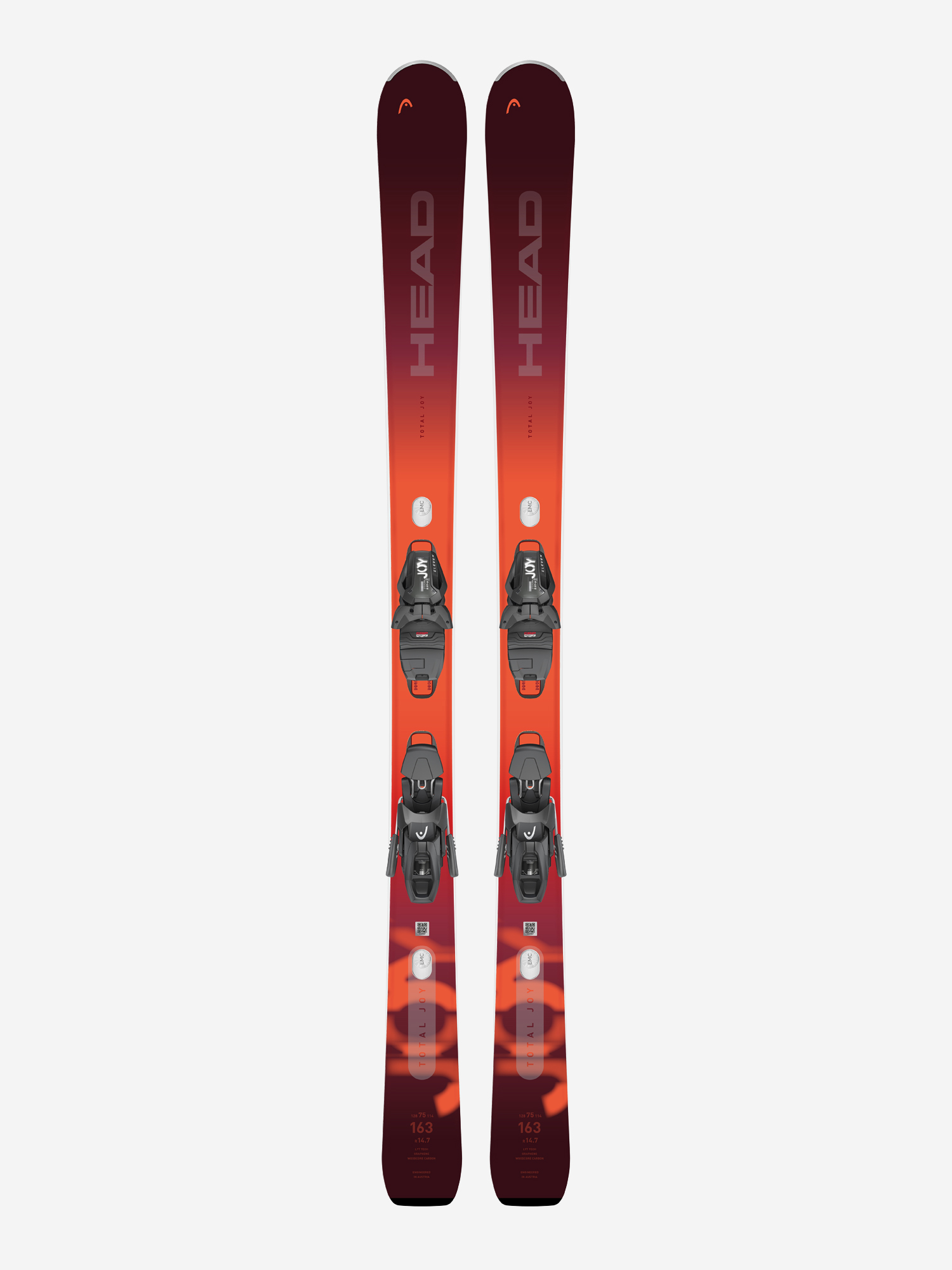 

Горные лыжи женские Head Total Joy + крепления Joy 11 GW SLR 90, Красный