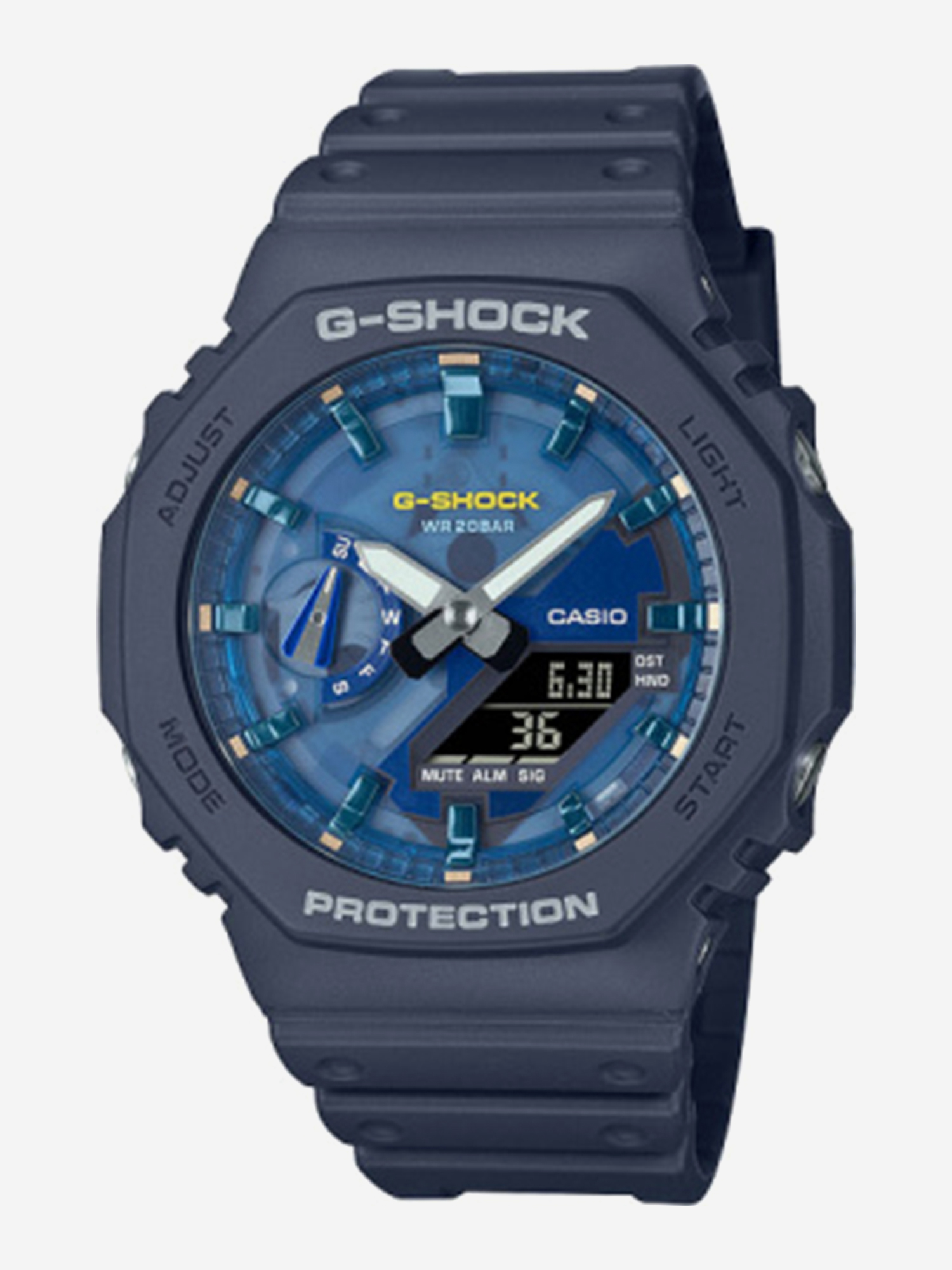 Изображение товара Часы CASIO G-SHOCK GA-2100AS-2A: ультрадолговечные спортивные часы