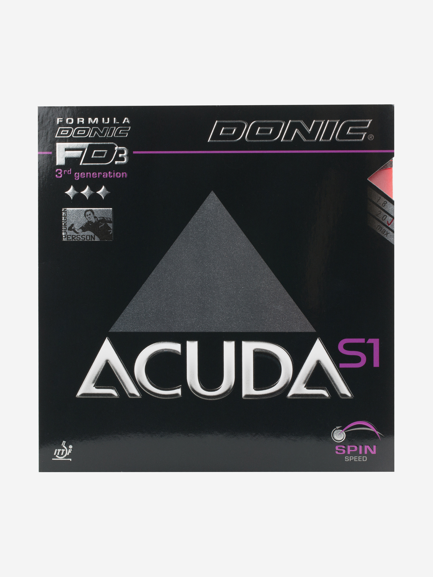 

Накладка для ракетки DONIC Acuda S1, Черный