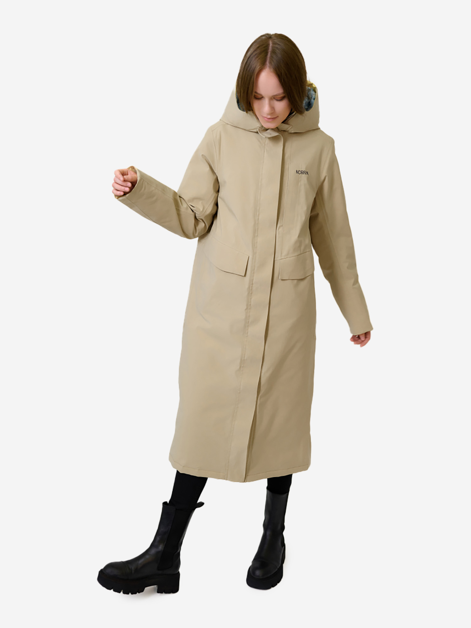 NORPPA Пальто женское KOLARY, Бежевый norppa пальто женское kolary бежевый