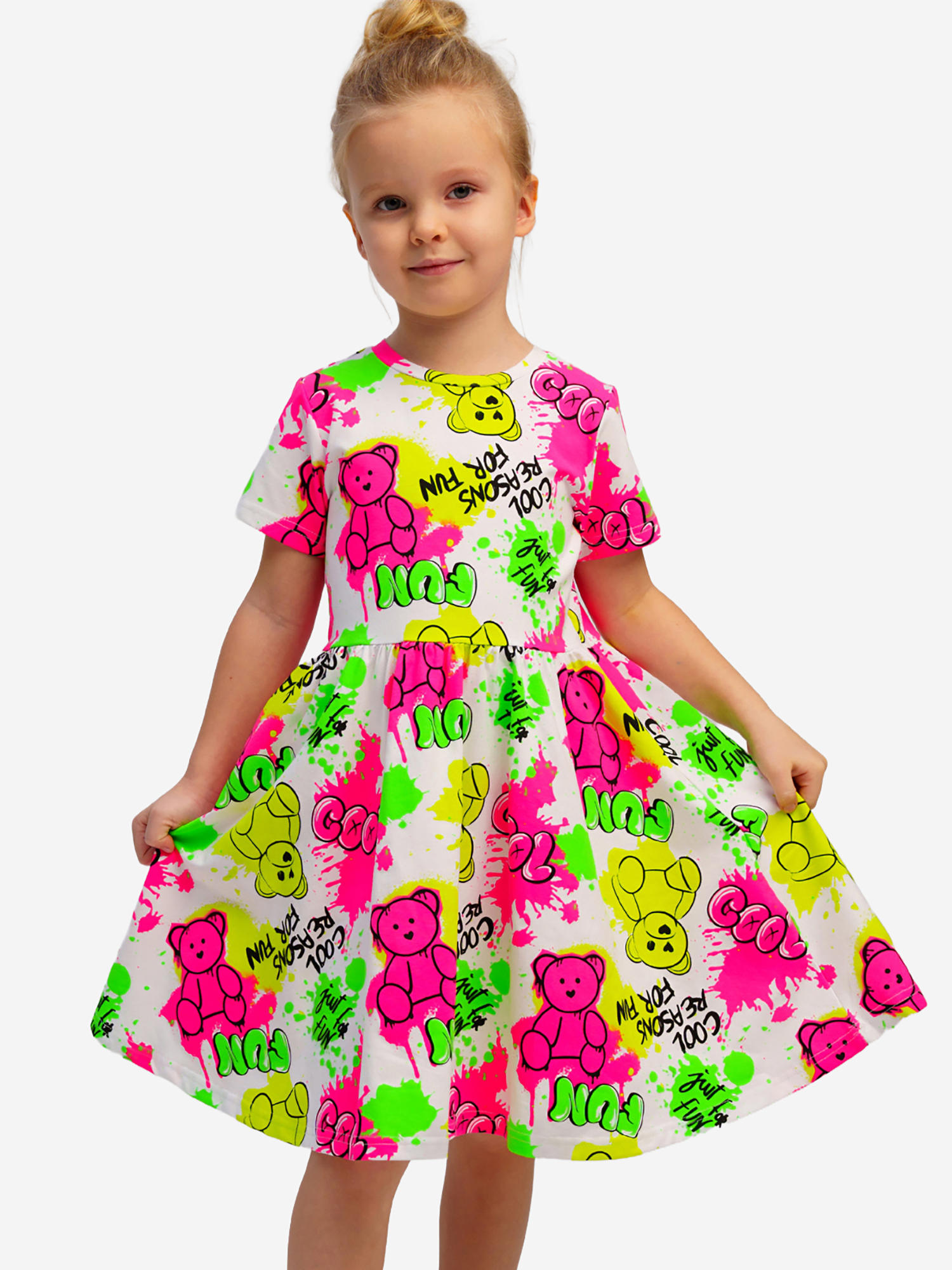 Изображение товара Платье PlayToday для девочек — хлопок эластан всесезонное