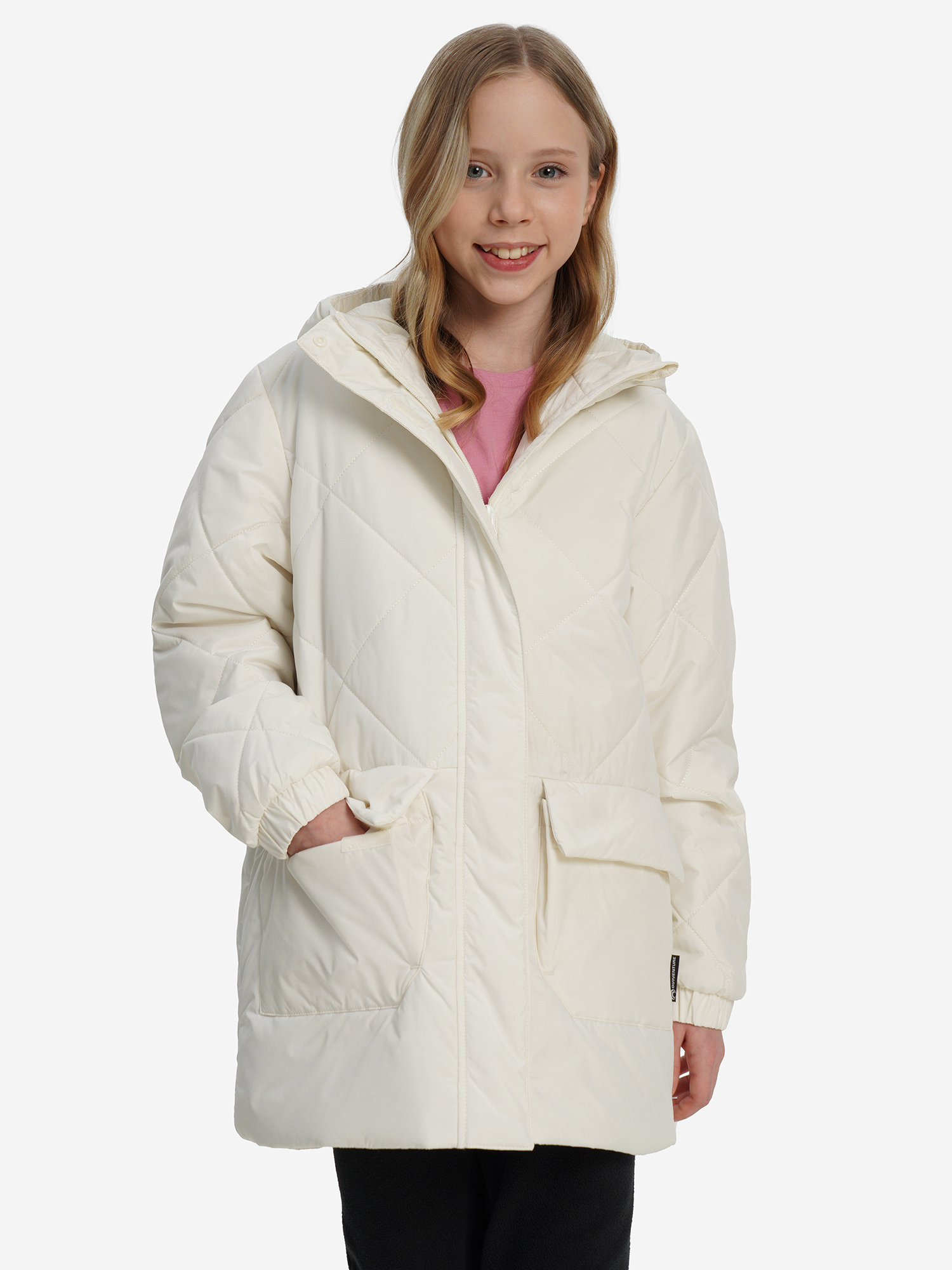 Куртка утепленная для девочек Outventure, бежевый, арт. 34686