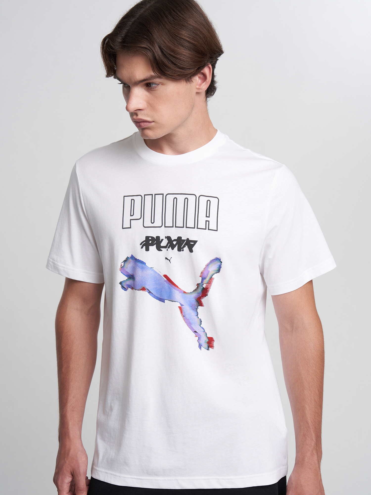 Футболка мужская PUMA Graphics Cyber, Белый