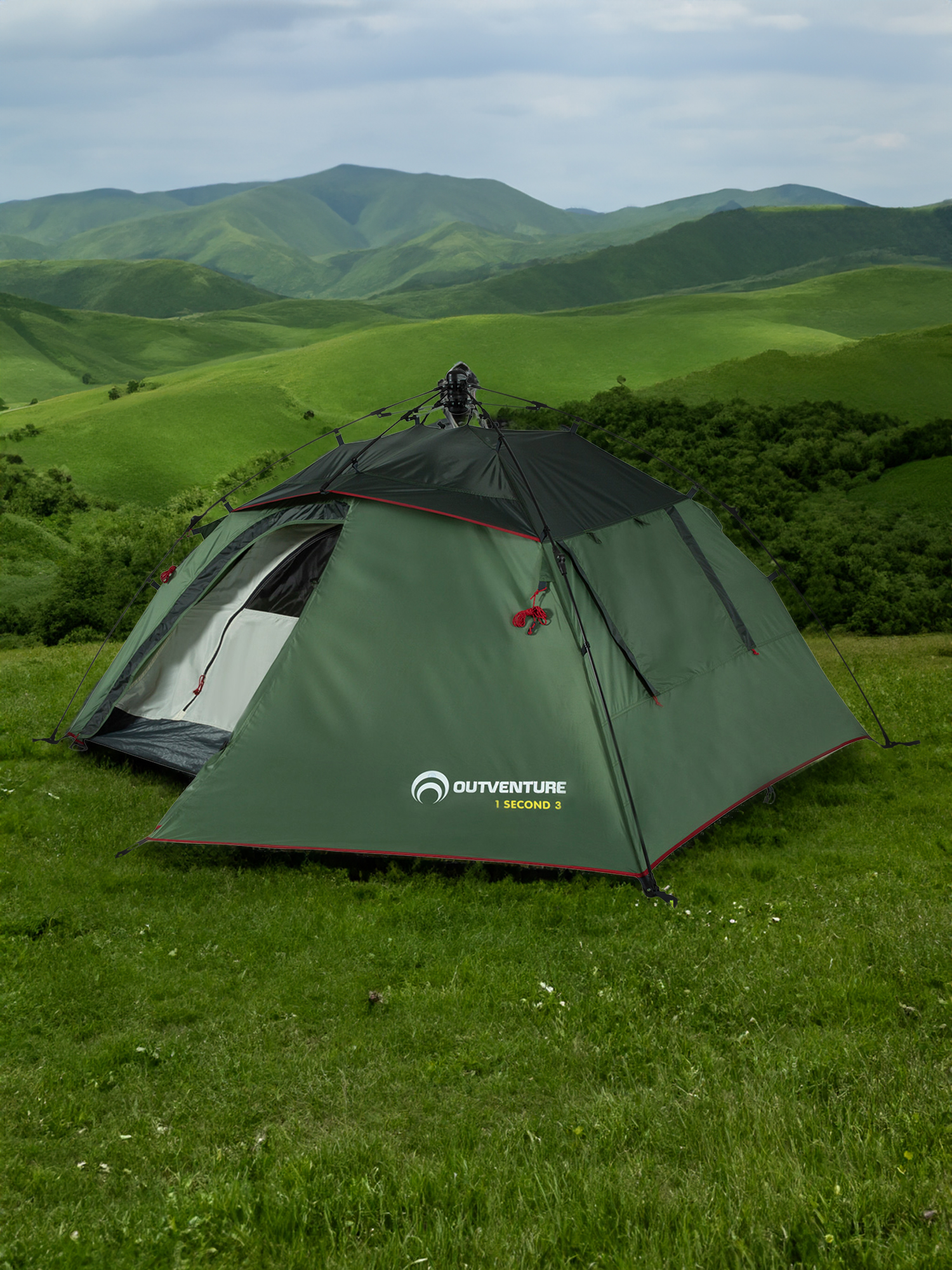 

Палатка 3-местная Outventure 1 Second Tent 3, Зеленый