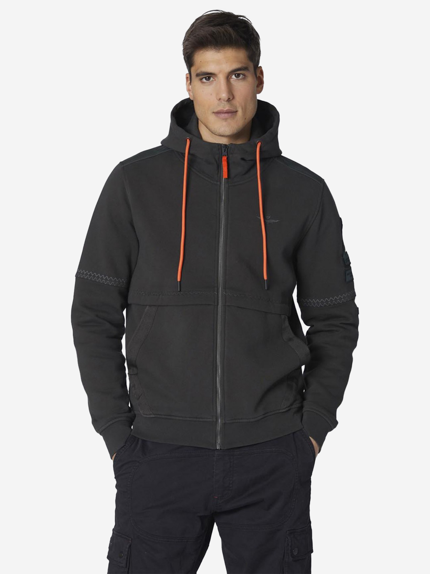 Изображение товара Мужская толстовка Crew Chief AERONAUTICA MILITARE с капюшоном на молнии