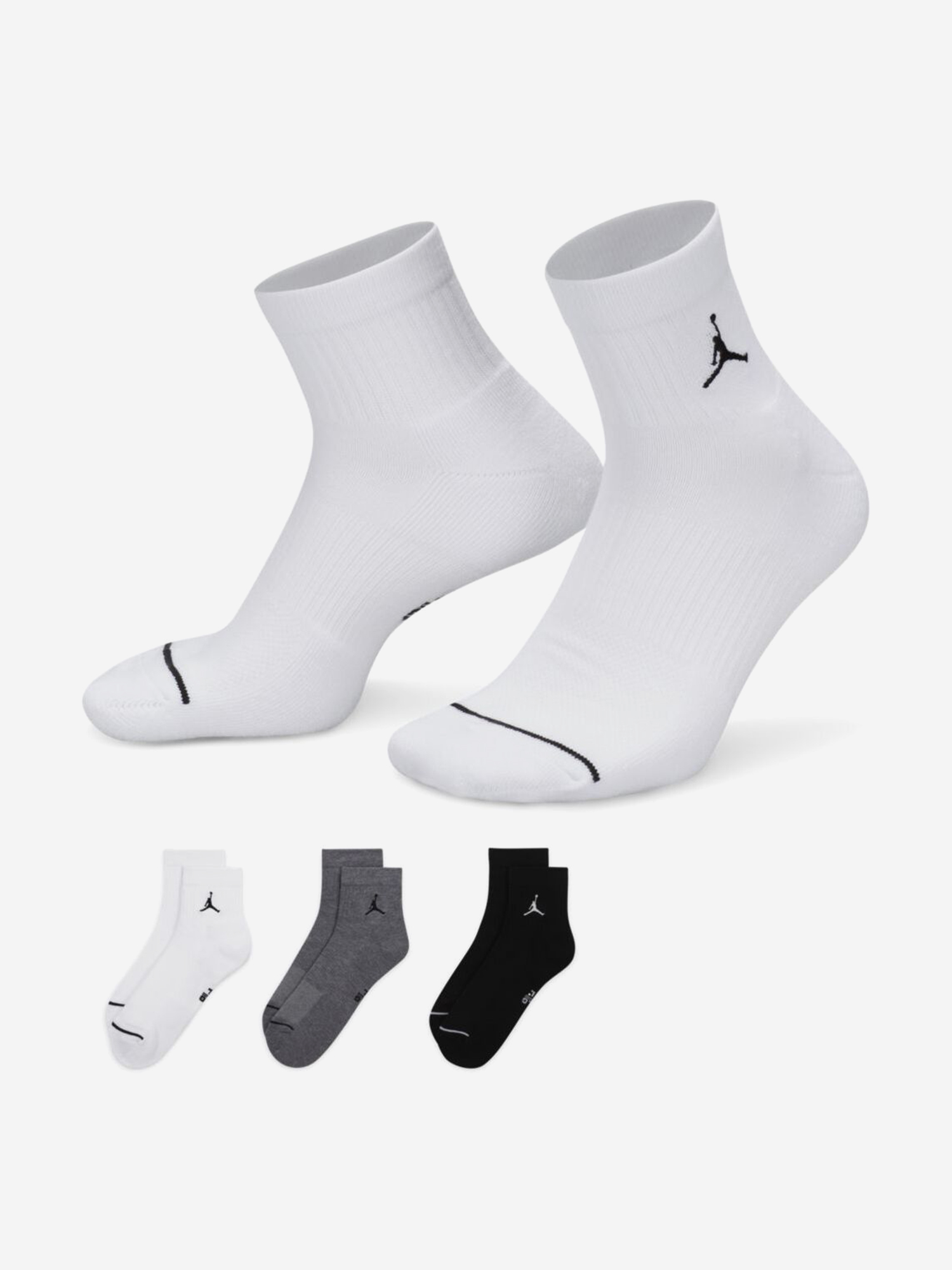 Изображение товара Носки высокие унисекс Nike U J EVERYDAY CUSH POLY ANKLE 3PR - 144