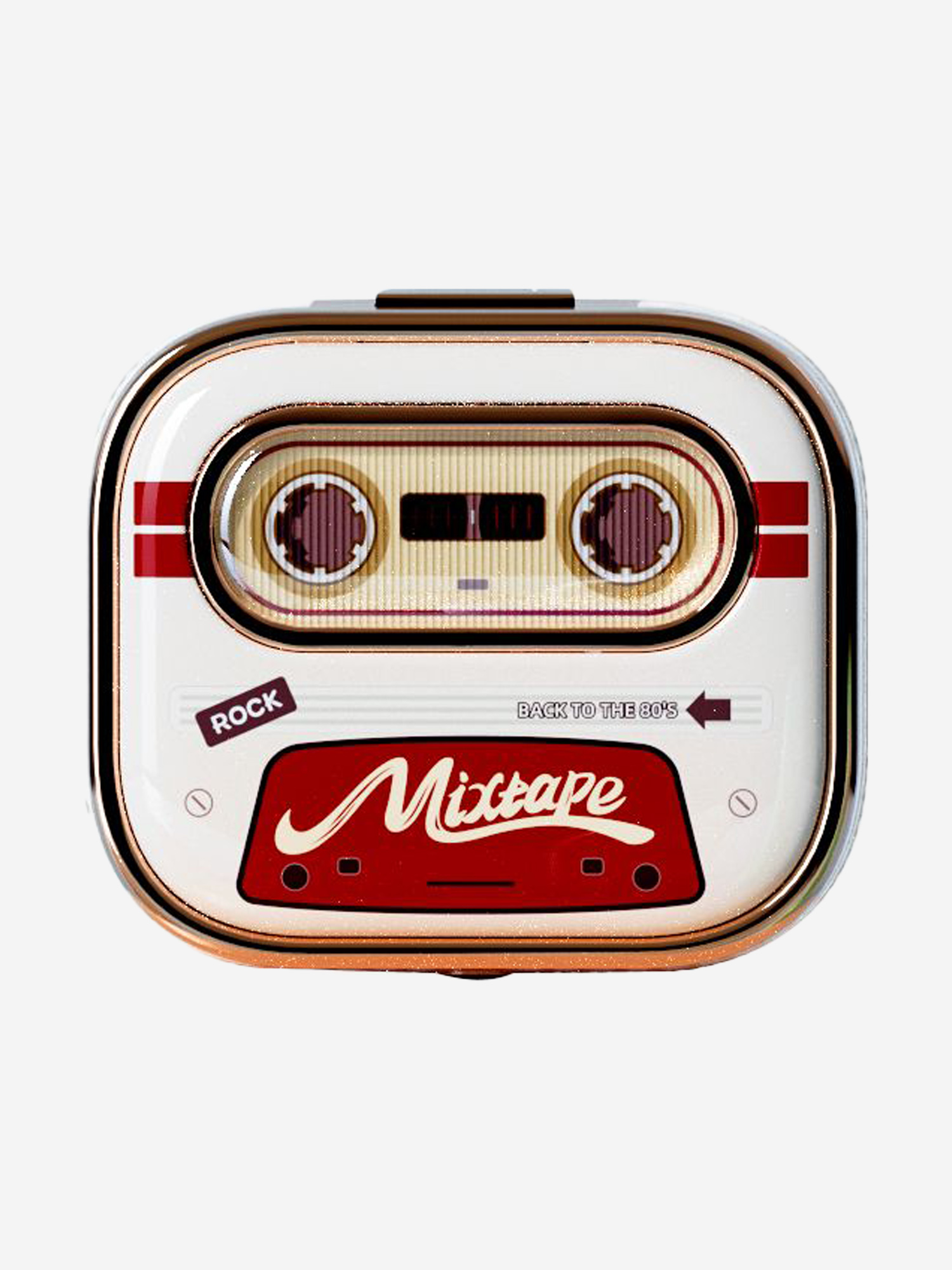 

Беспроводные наушники Rock Retro Style TWS Earphone Retro Mix Tape бежевый, Бежевый