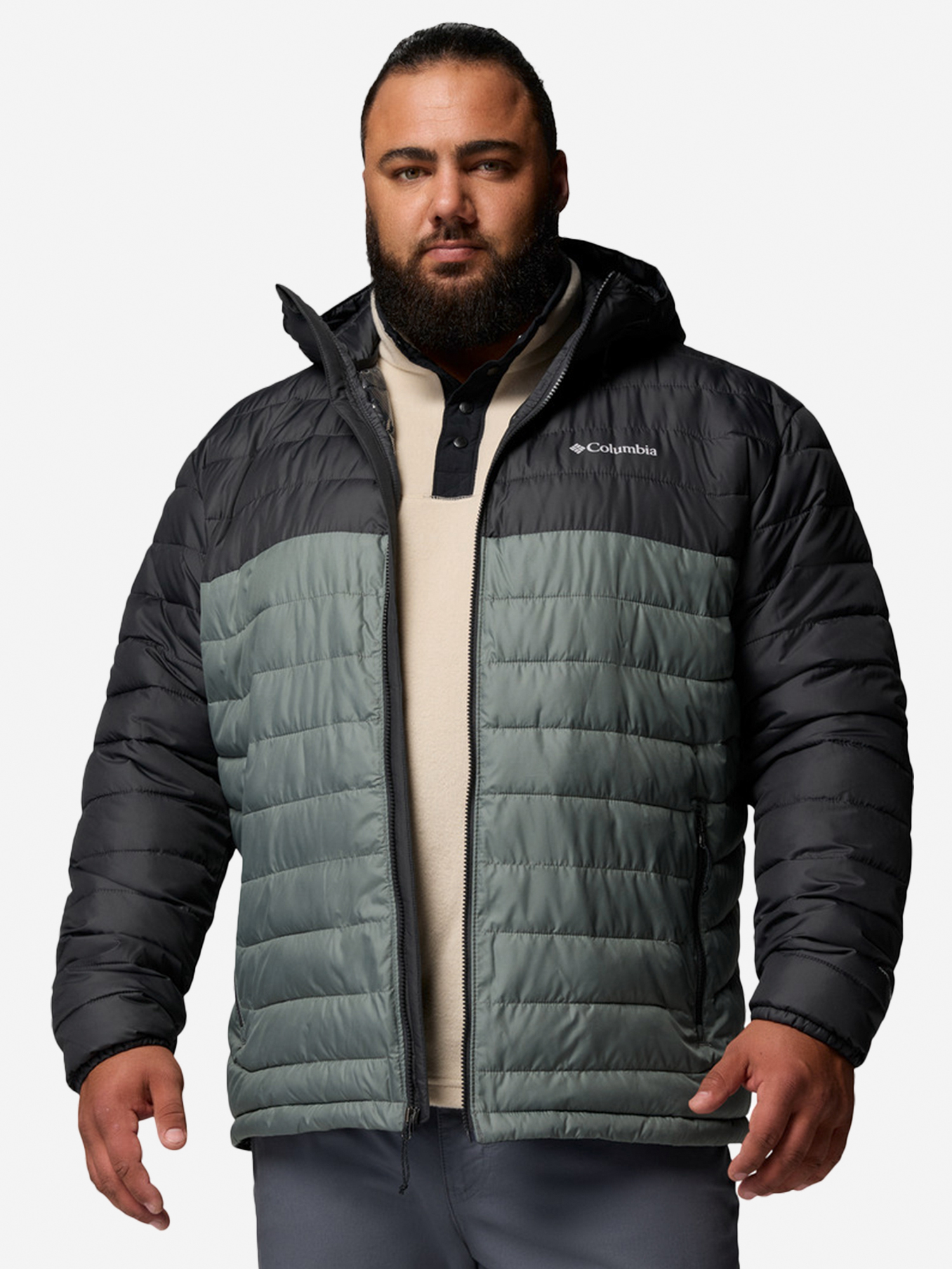 Изображение товара Пуховик мужской Columbia Powder Lite II Hooded Jacket, Plus Size