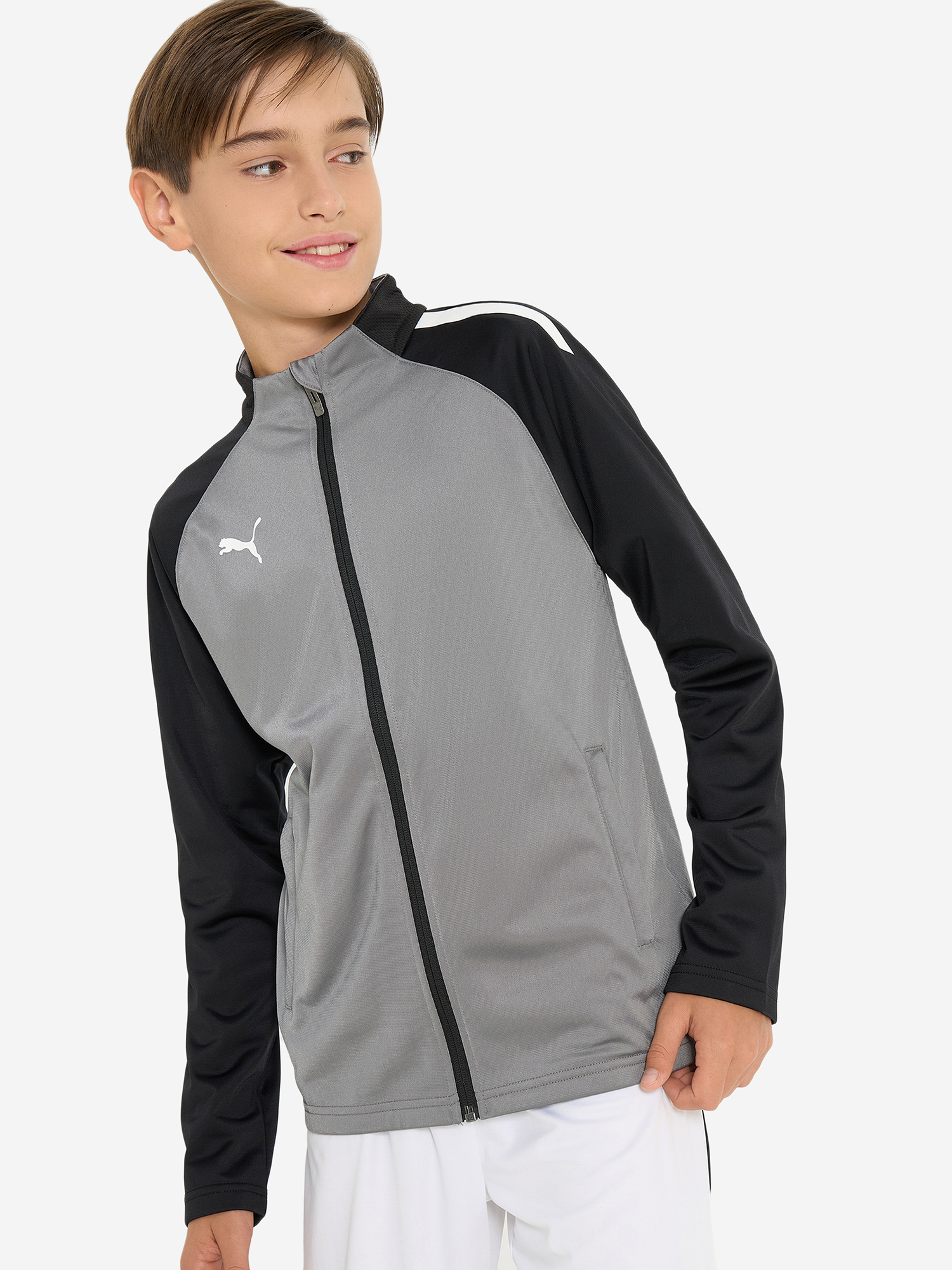 

Джемпер футбольный для мальчиков PUMA Teamliga Jr, Серый